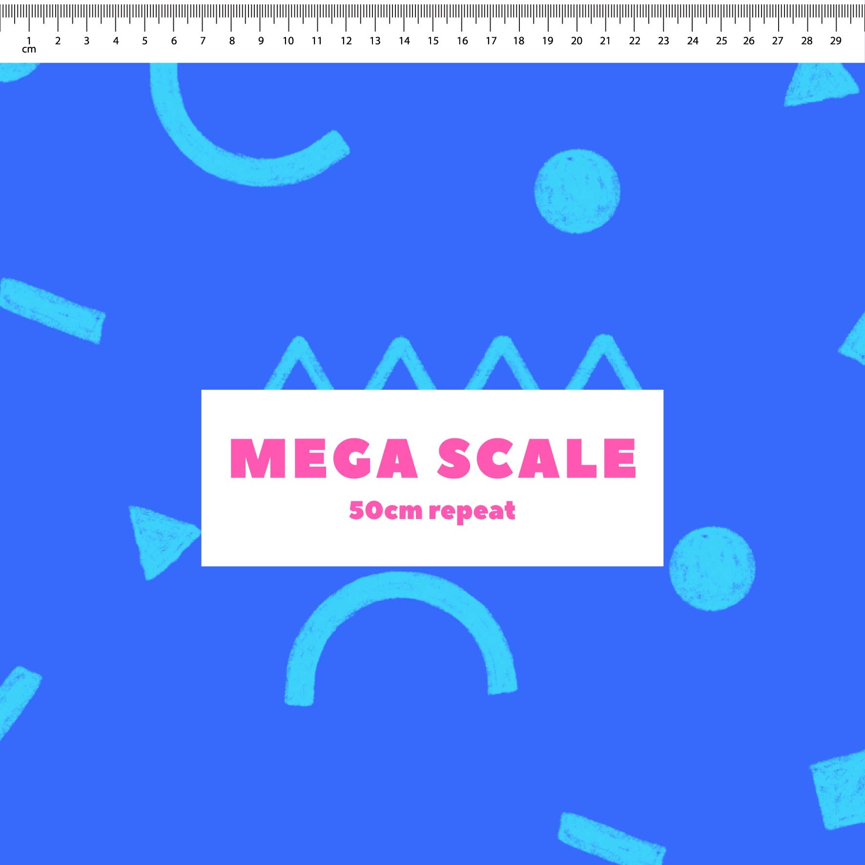 Preorder: Confetti Shapes (Light Blue on Blue)