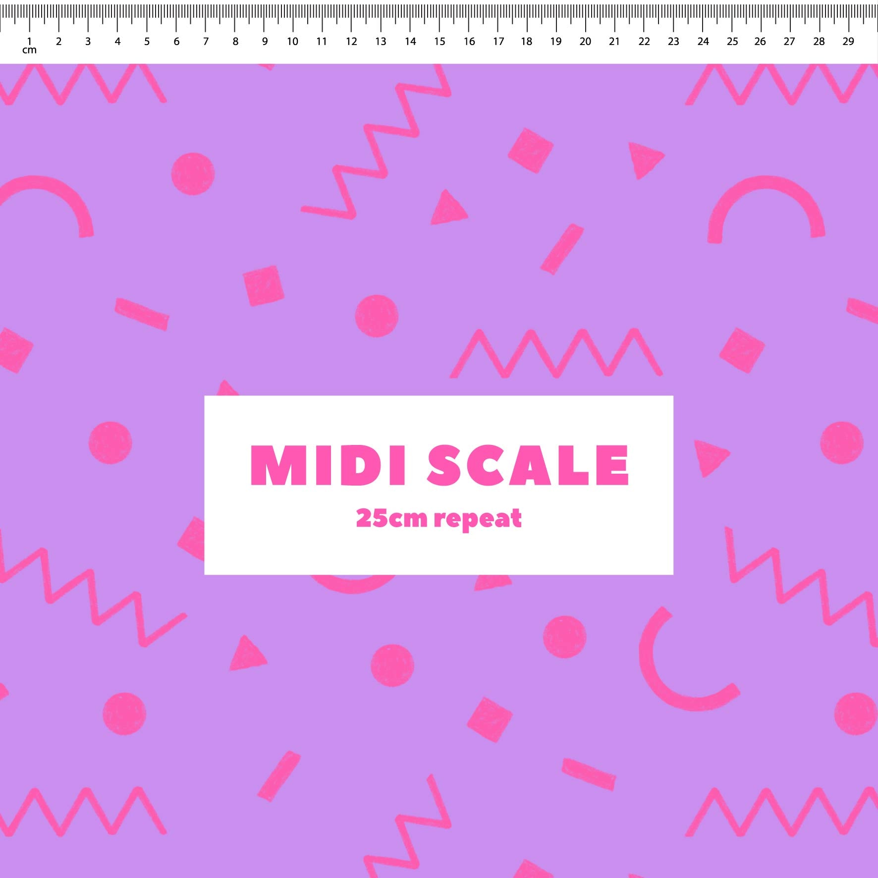 Preorder: Confetti Shapes (Pink on Purple)