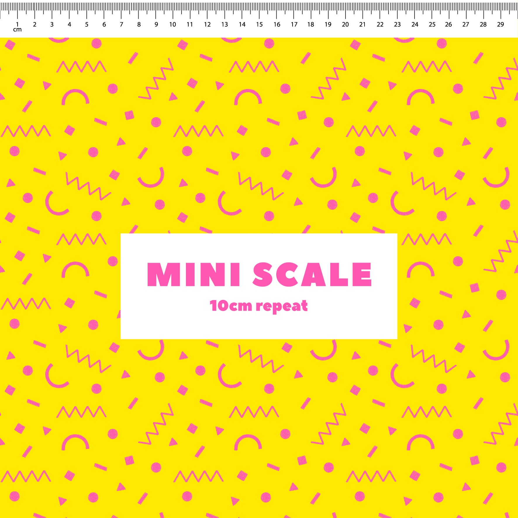 Preorder: Confetti Shapes (Pink on Yellow)