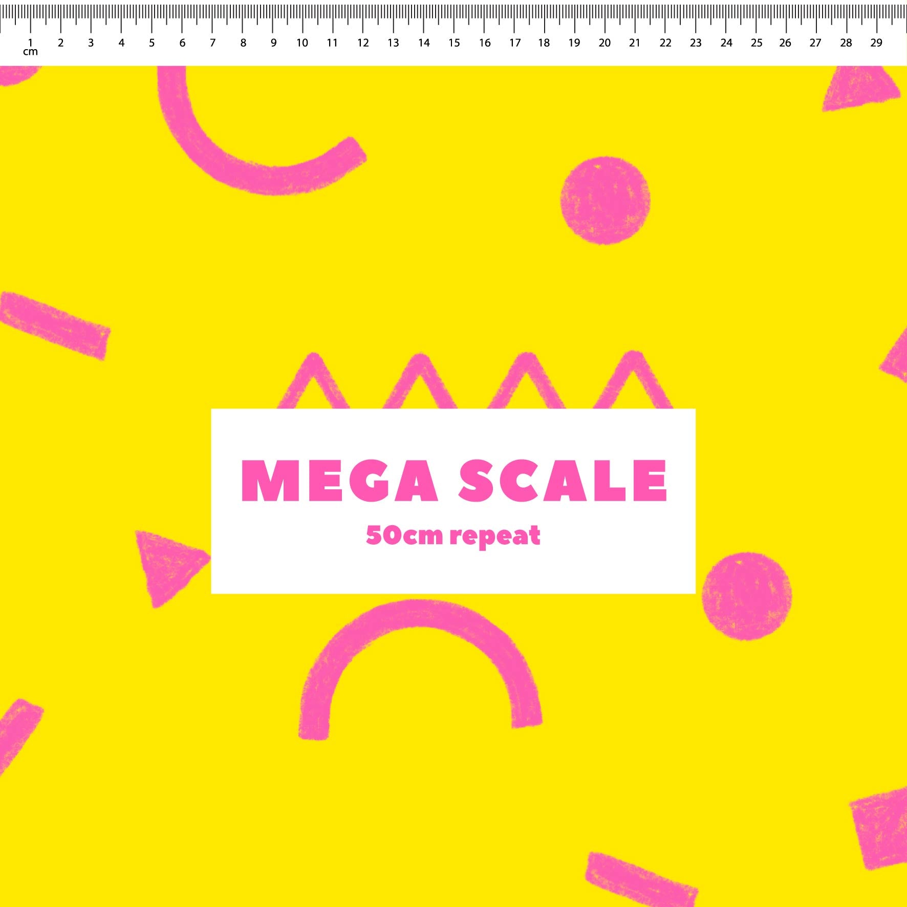 Preorder: Confetti Shapes (Pink on Yellow)