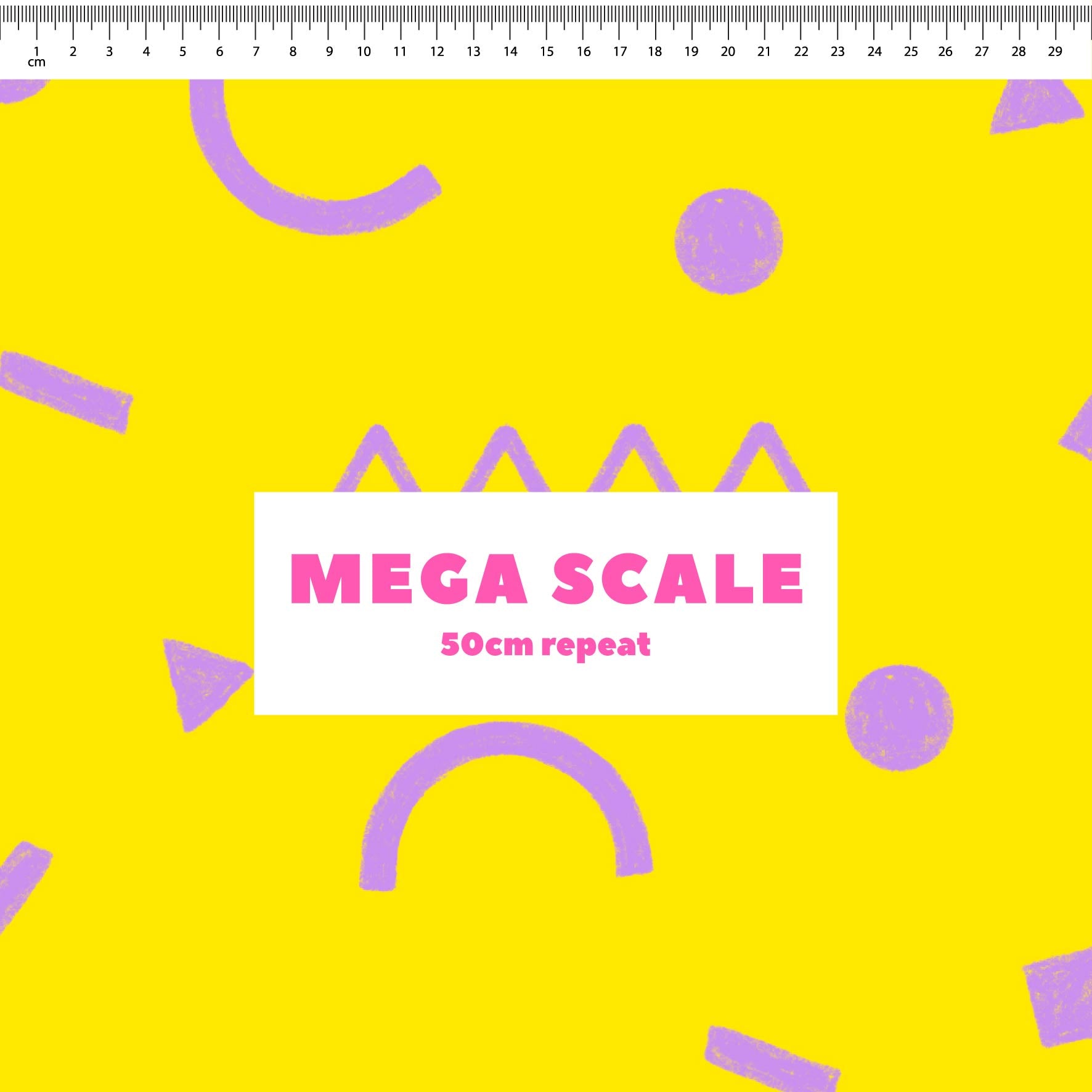 Preorder: Confetti Shapes (Purple on Yellow)