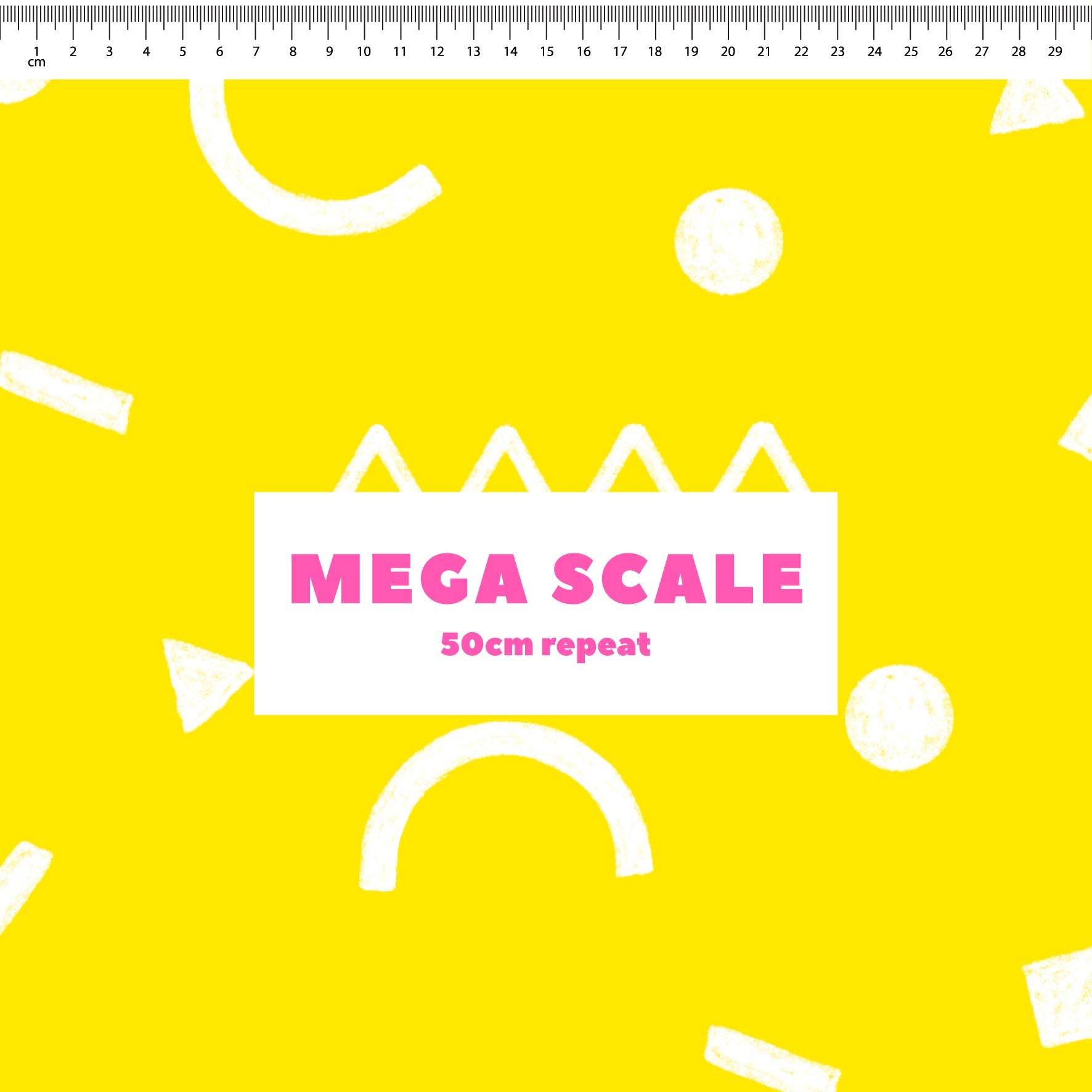 Preorder: Confetti Shapes (White on Yellow)