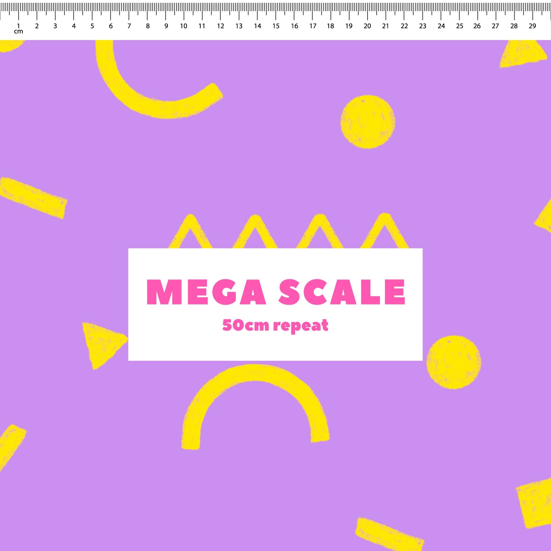 Preorder: Confetti Shapes (Yellow on Purple)