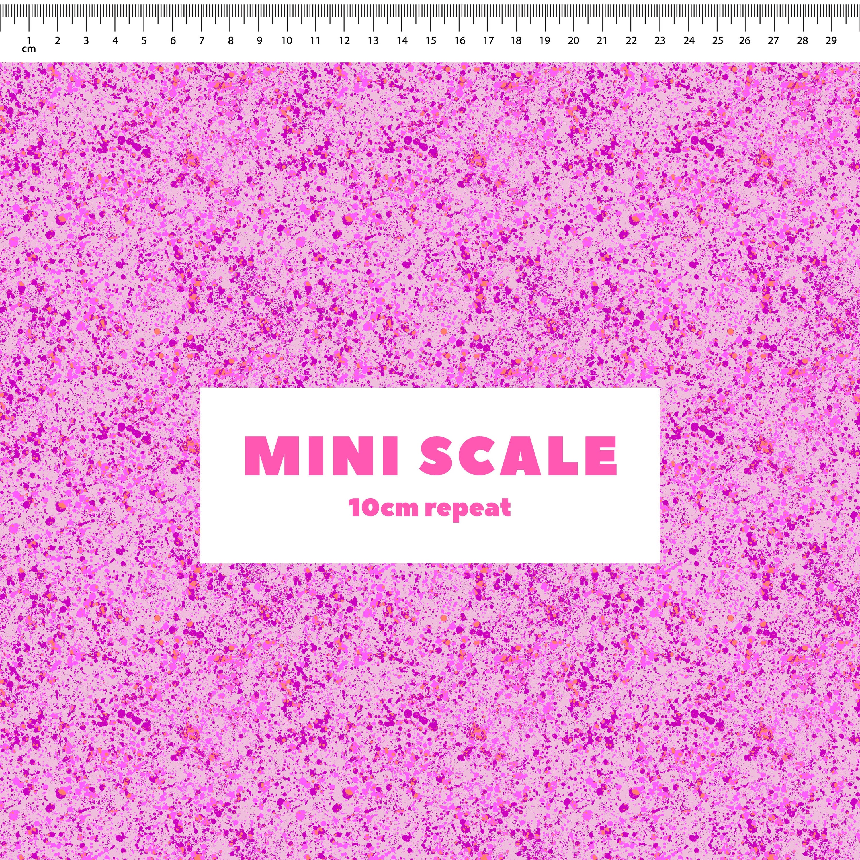 Dash (Dusty Pink) printed cotton fabric by Rachel Parker in 10cm Mini Scale
