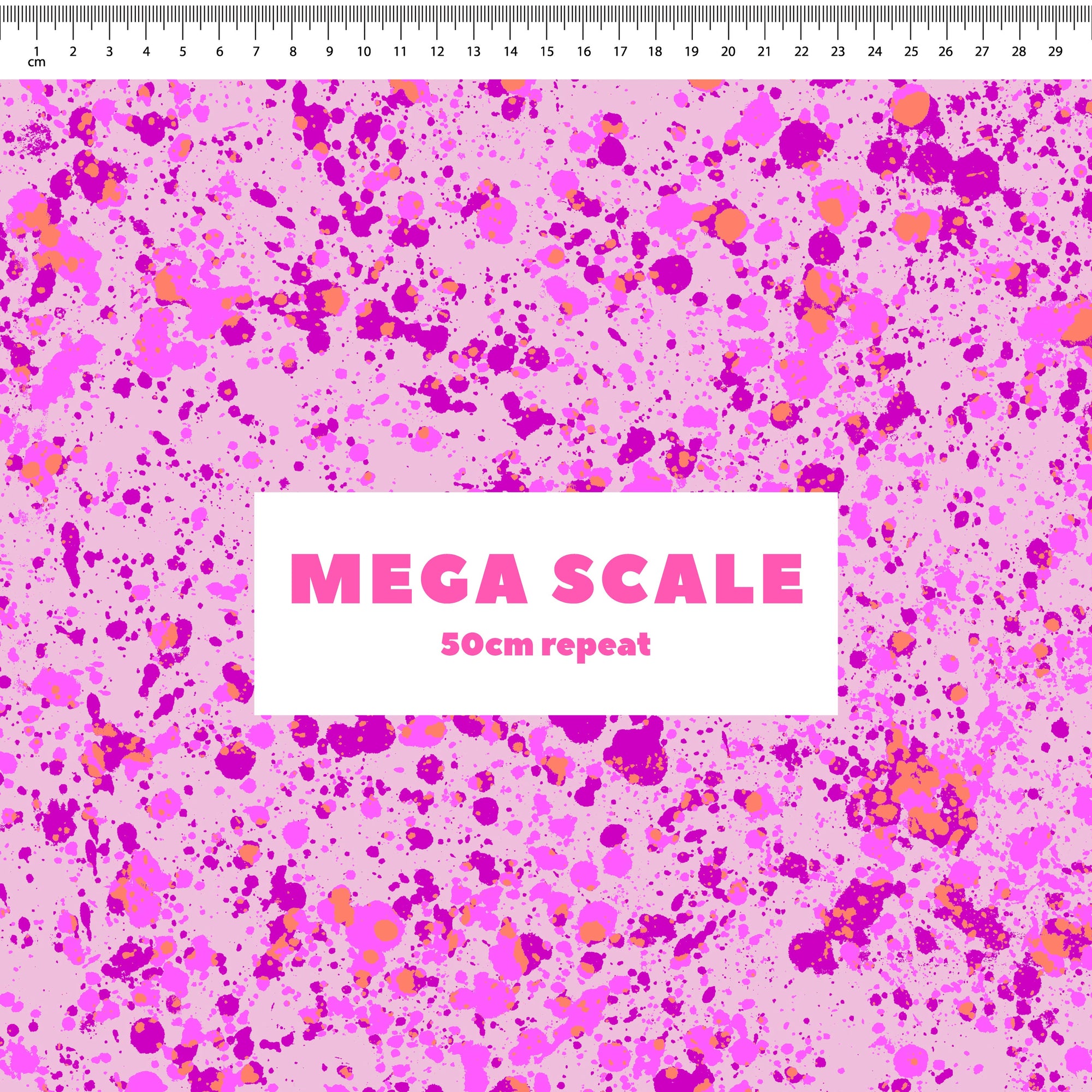Dash (Dusty Pink) fabric print by Rachel Parker in 50cm Mega Scale