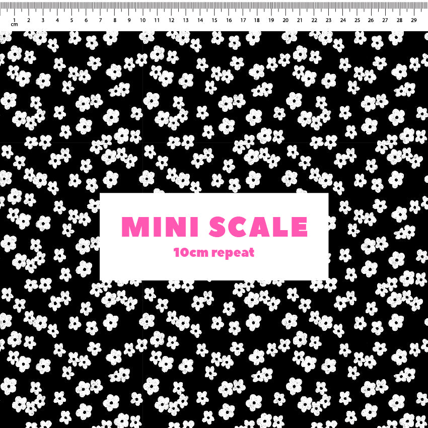 Preorder: Ditsy Florals (Black)