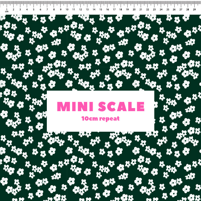 Preorder: Ditsy Florals (Dark Green)