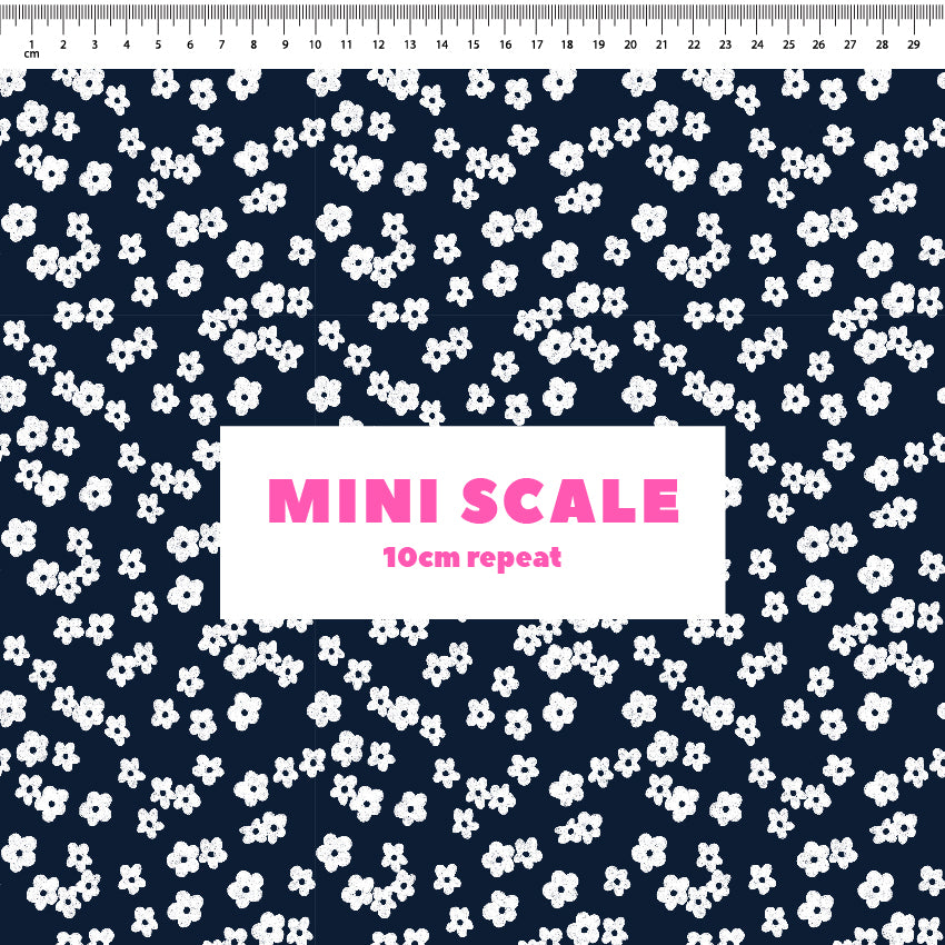 Preorder: Ditsy Florals (Navy)