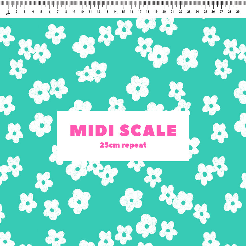 Preorder: Ditsy Florals (Teal)