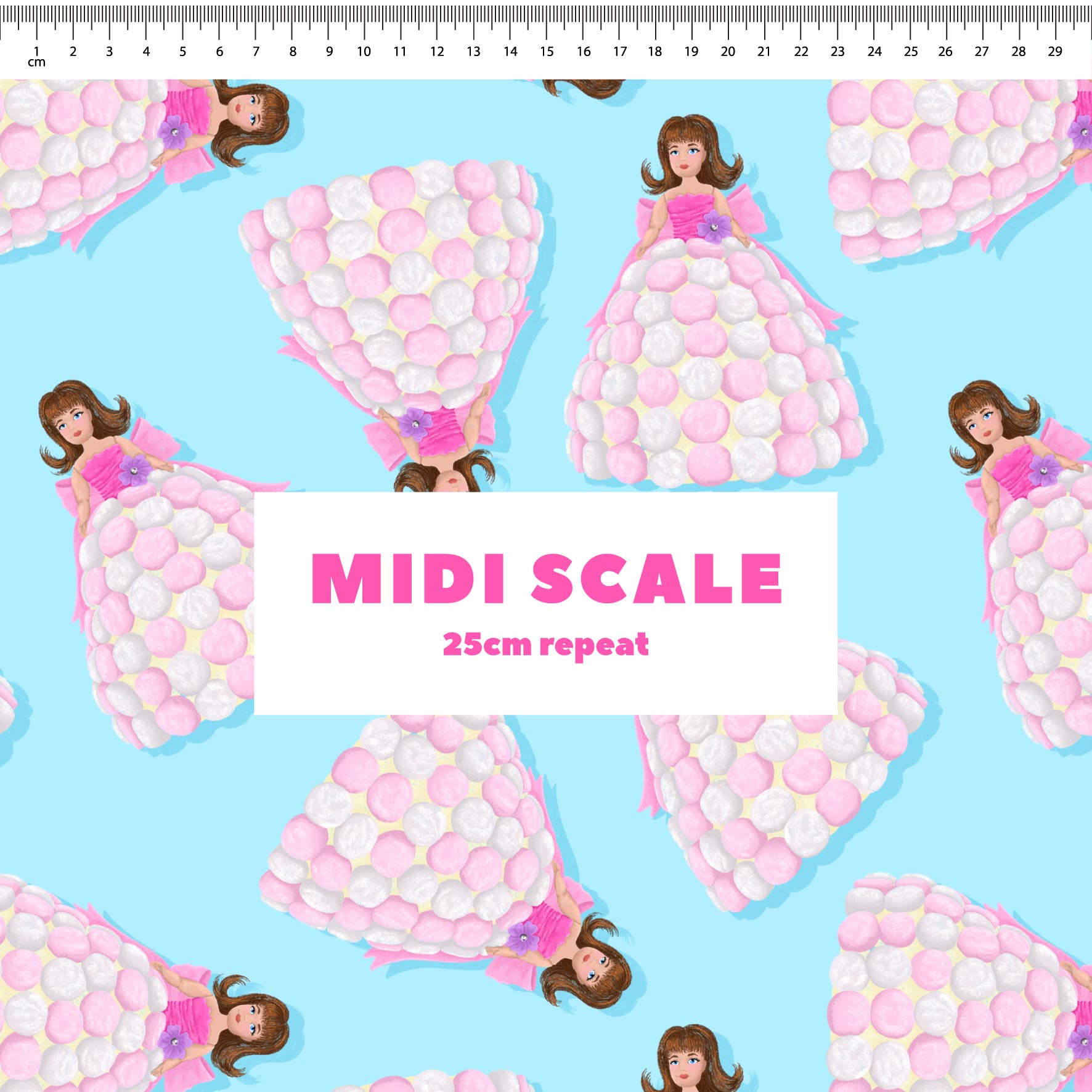 Preorder Fabric: Dolly Varden Cake (Blue)
