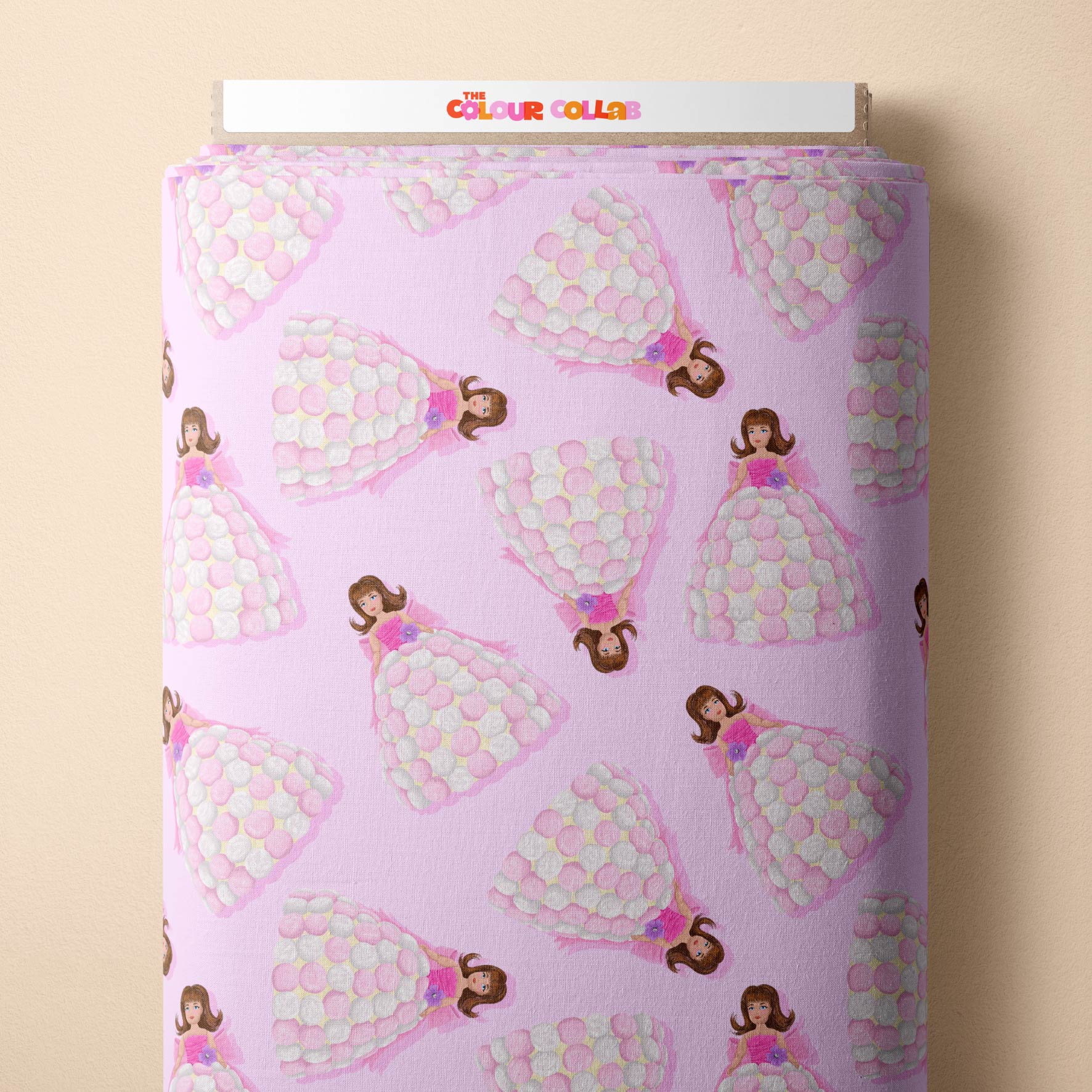 Preorder Fabric: Dolly Varden Cake (Pink)