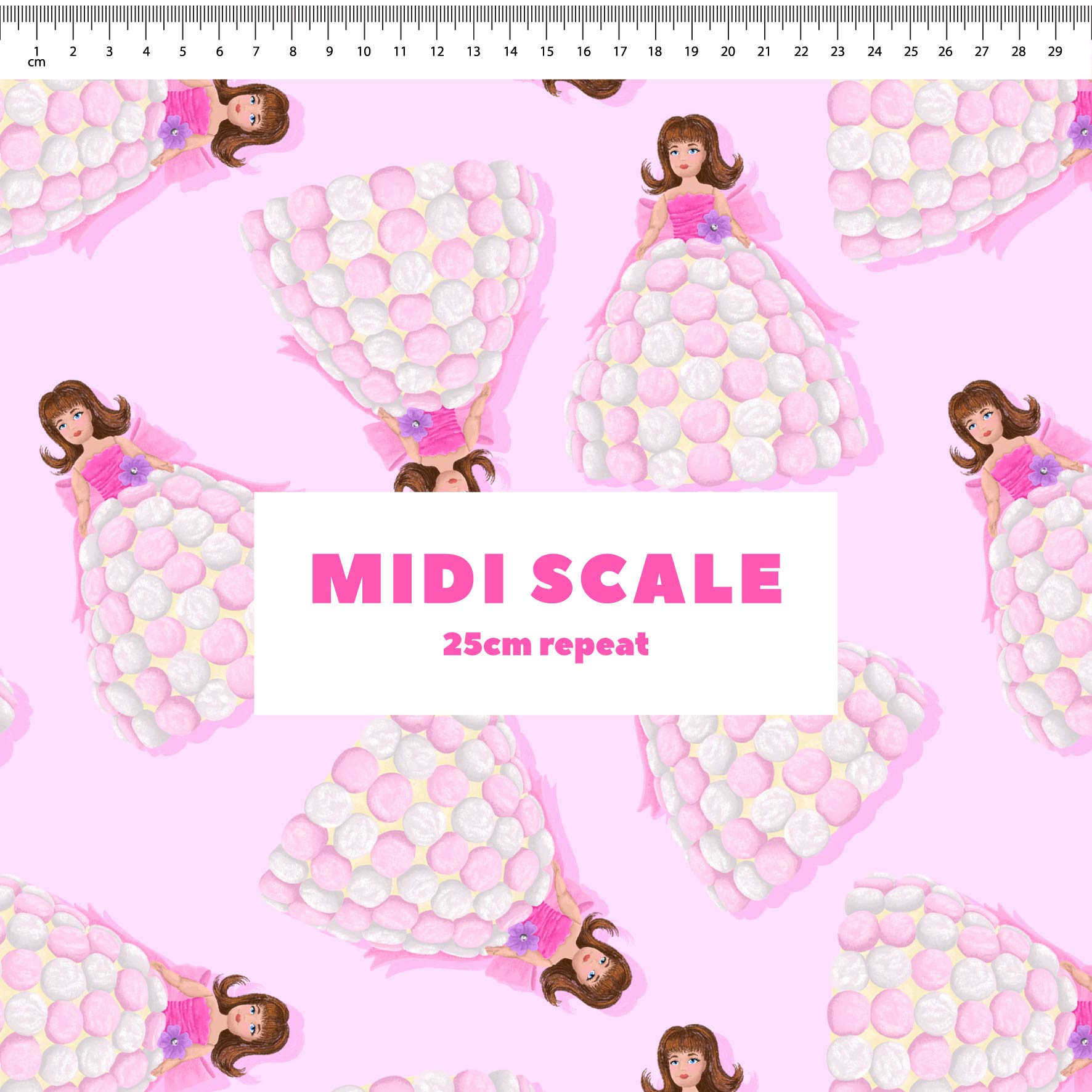 Preorder Fabric: Dolly Varden Cake (Pink)