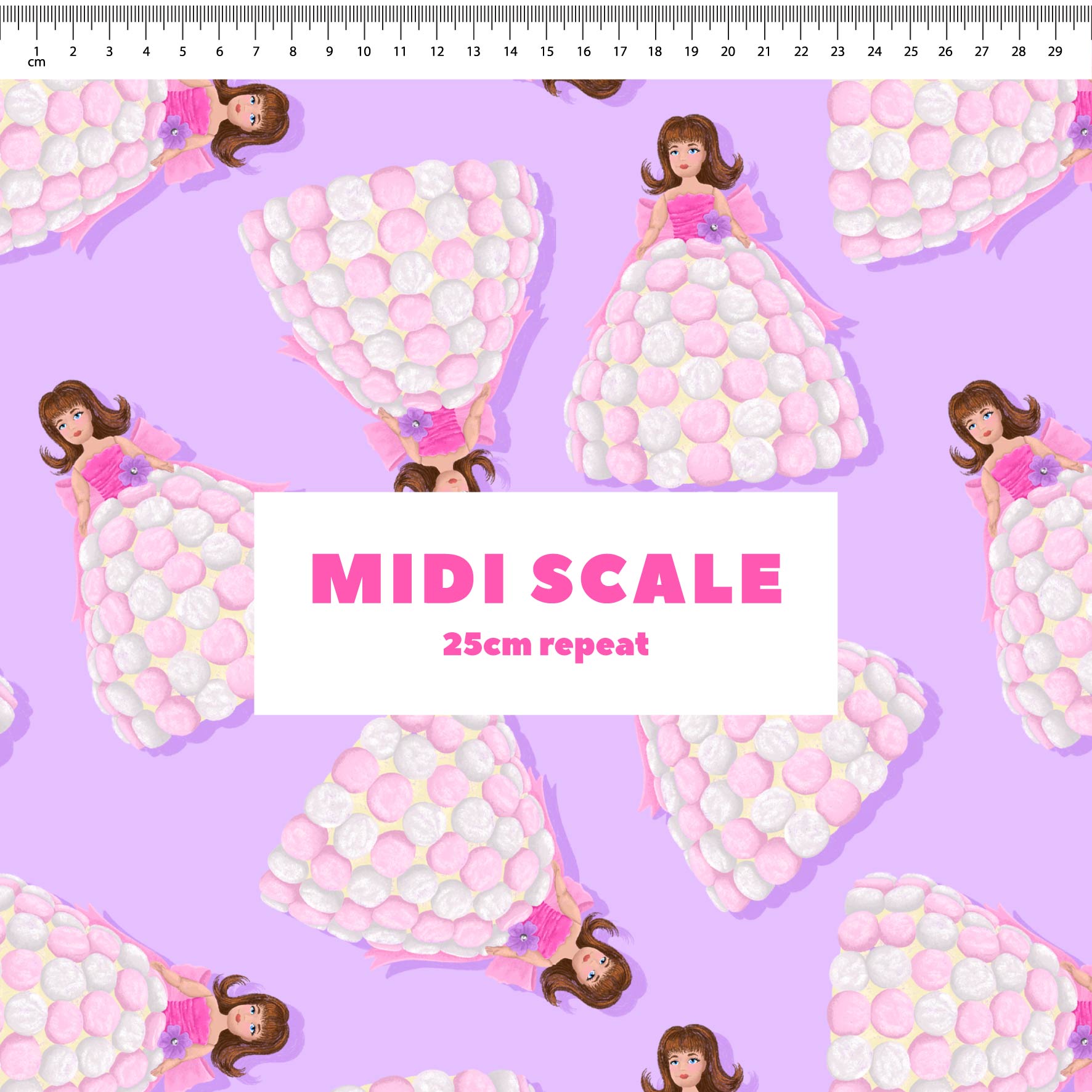 Preorder Fabric: Dolly Varden Cake (Purple)