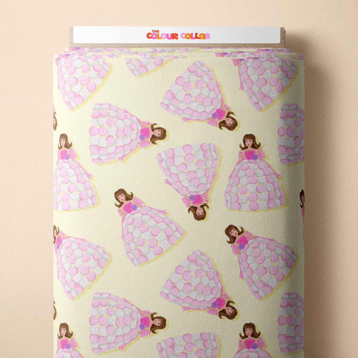 Dolly Varden (Yellow) - 0.5m - Cotton Woven - Mini Scale