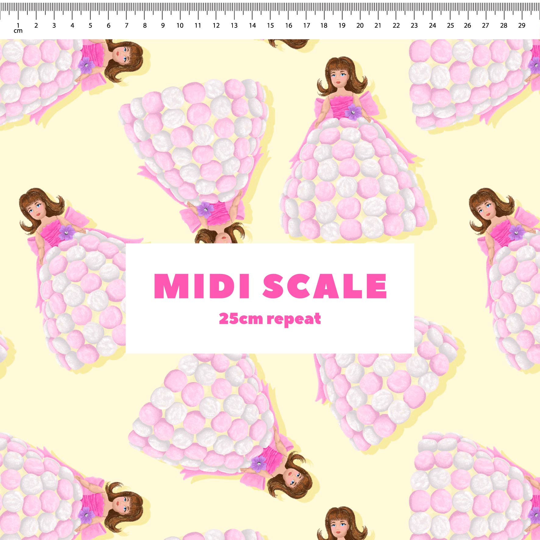 Preorder Fabric: Dolly Varden Cake (Yellow)