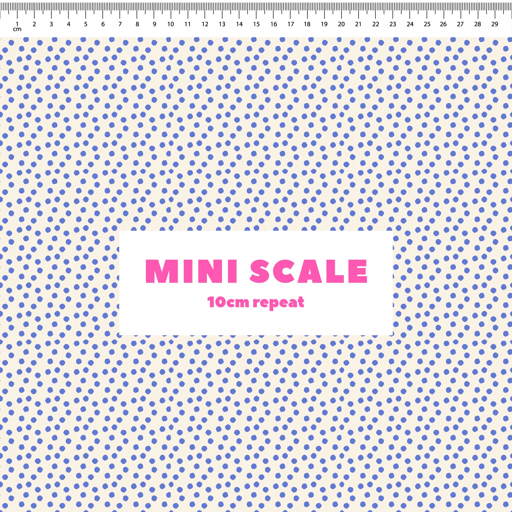 Dotty (Blue/Cream) Preorder Fabric by New Kid Club