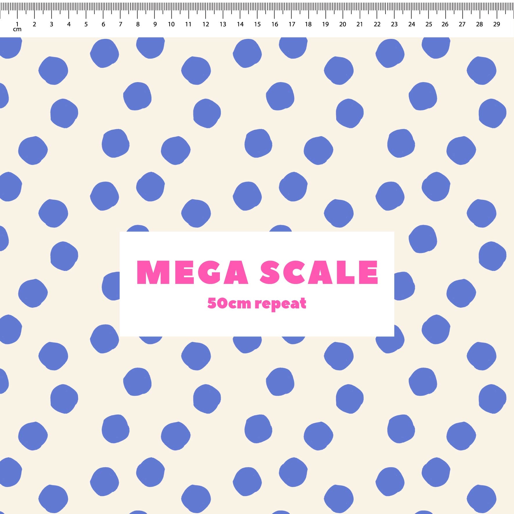 Dotty (Blue/Cream) Preorder Fabric by New Kid Club