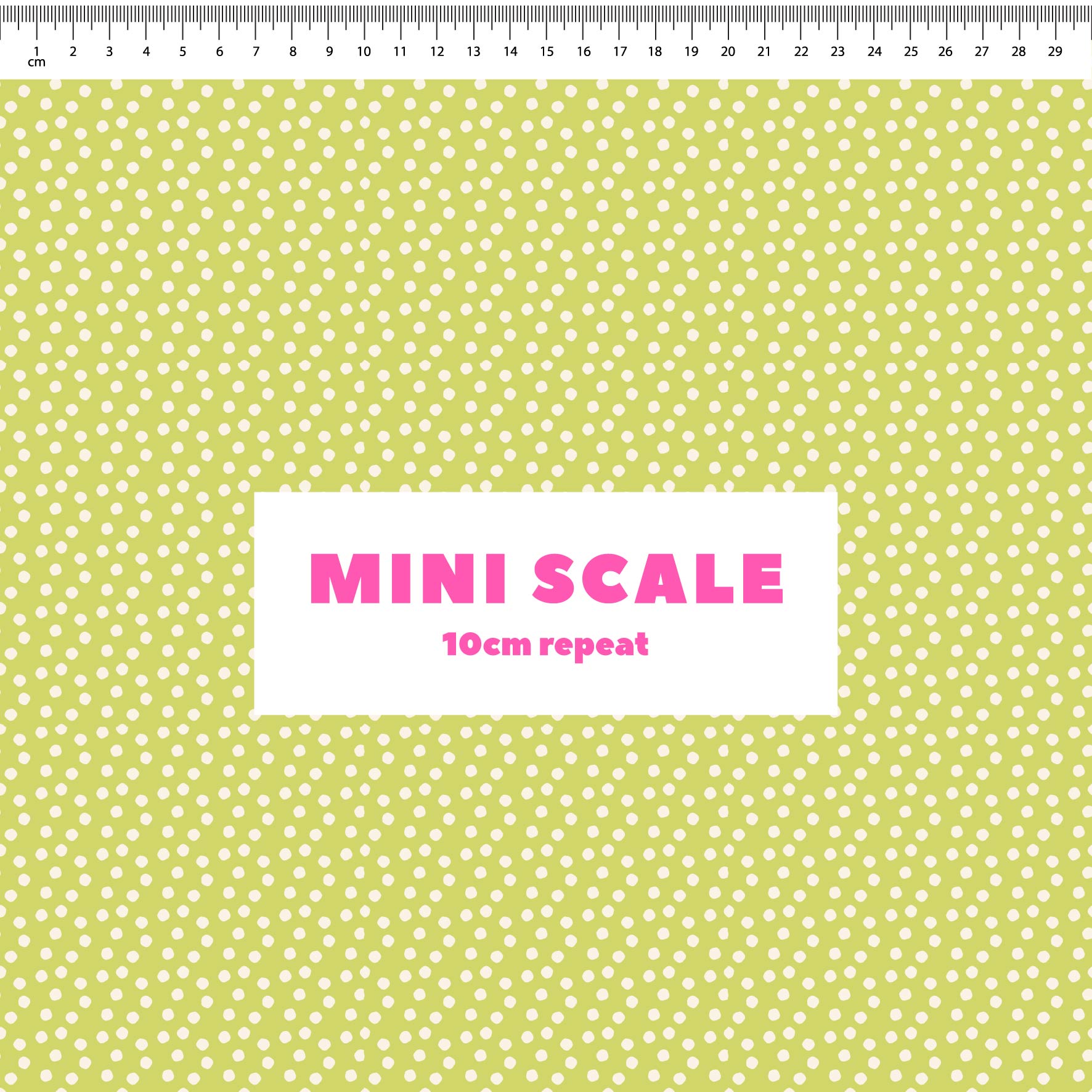 Dotty (Lime/Cream) Preorder Fabric by New Kid Club