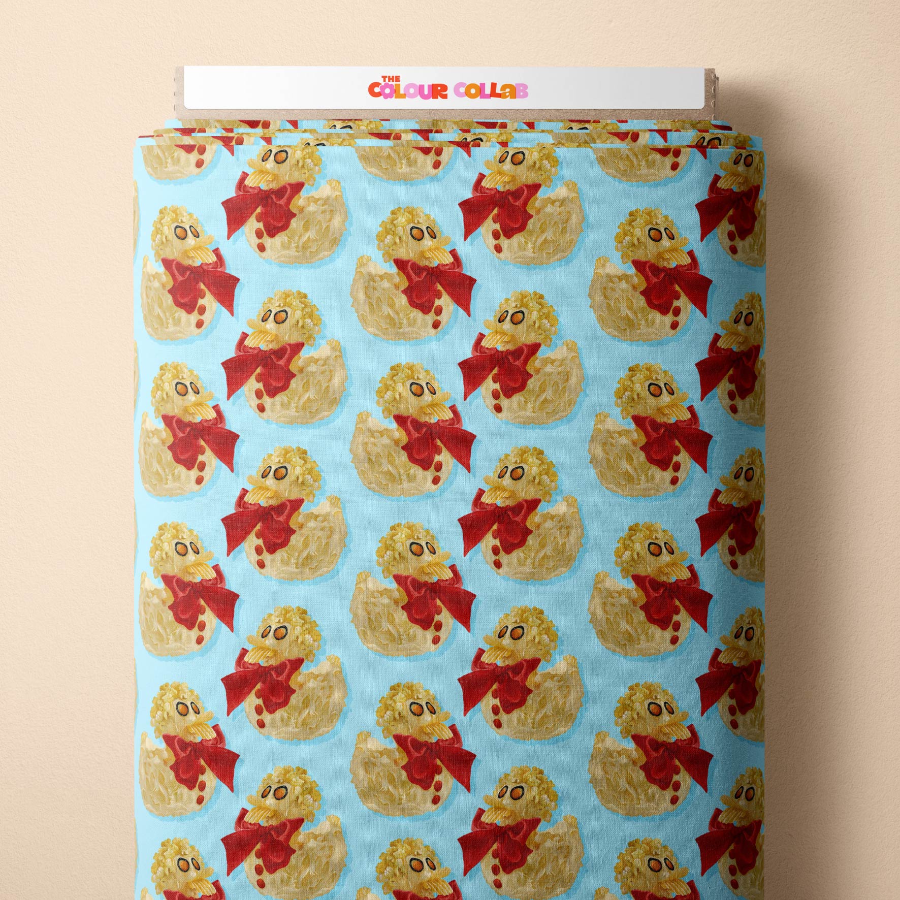 Preorder Fabric: Rubber Ducky Cake (Blue)