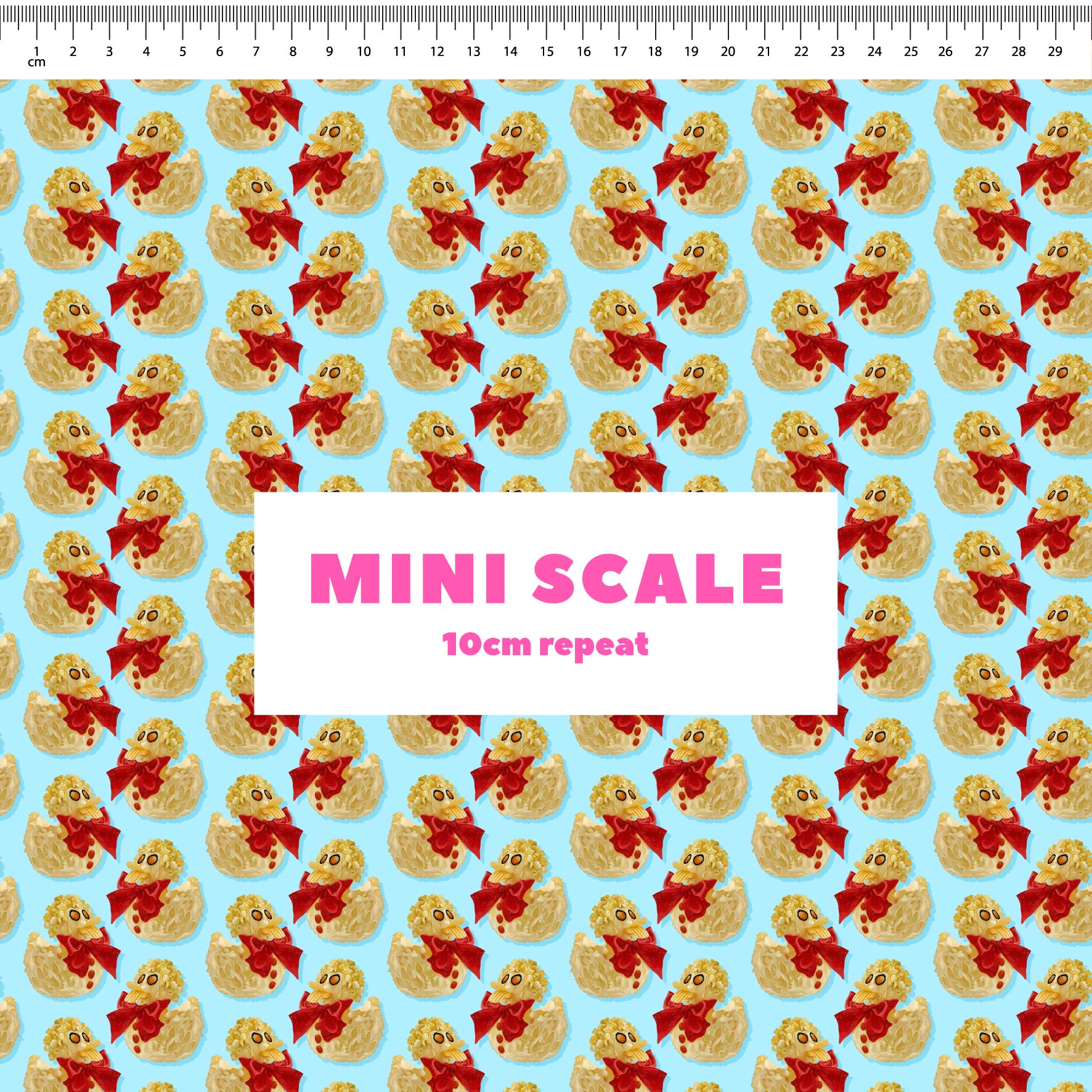 Preorder Fabric: Rubber Ducky Cake (Blue)