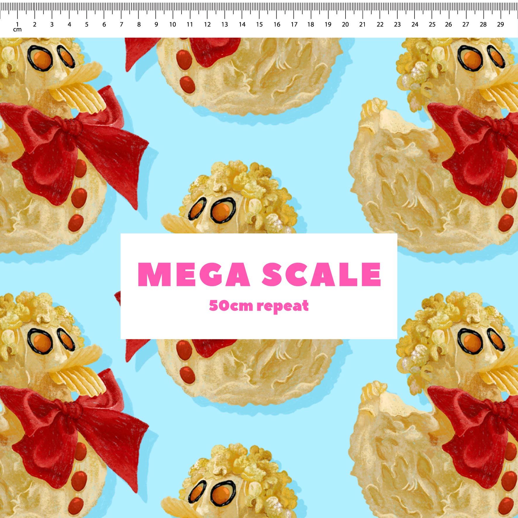 Preorder Fabric: Rubber Ducky Cake (Blue)