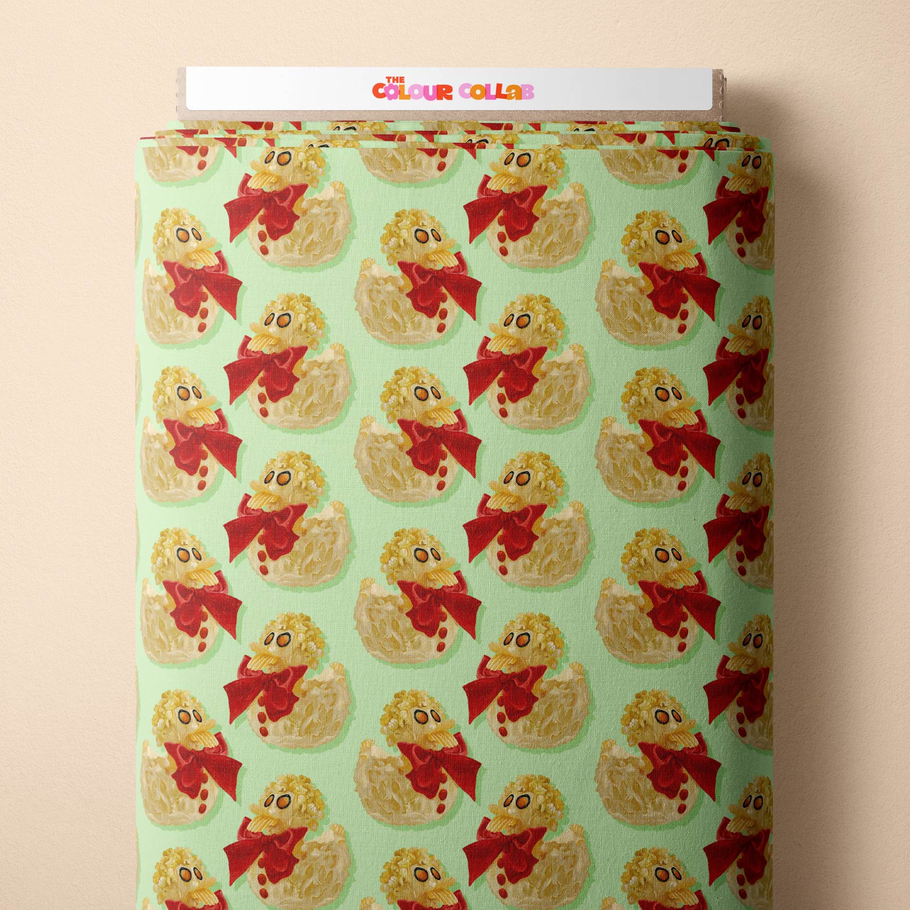 Preorder Fabric: Rubber Ducky Cake (Green)