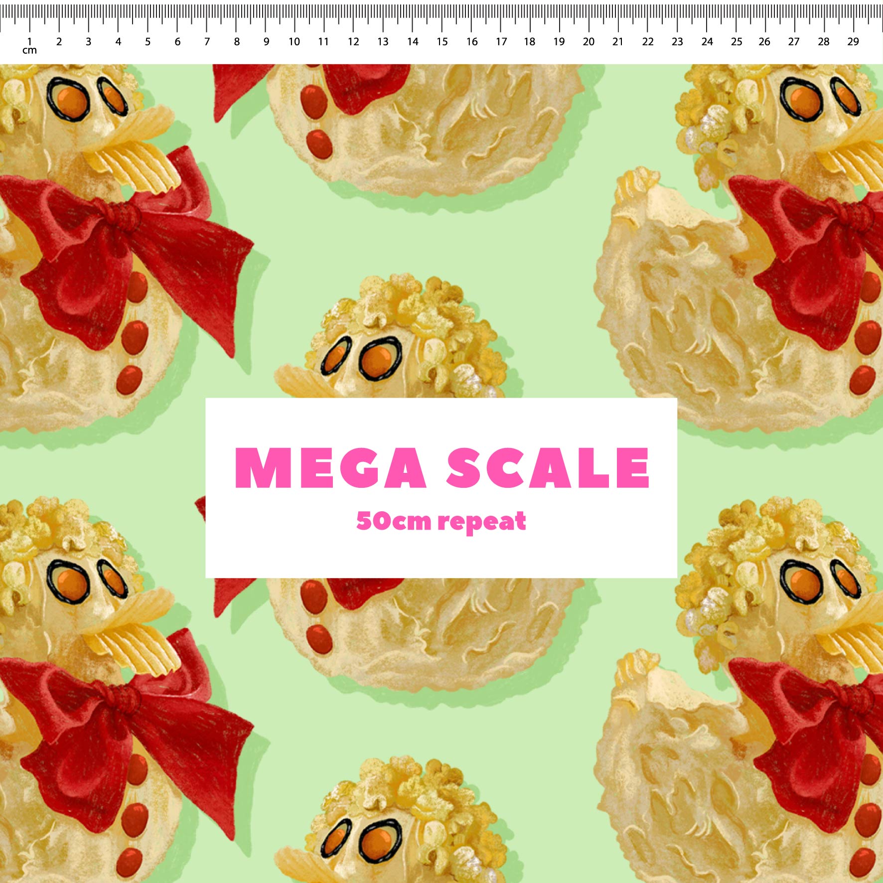 Preorder Fabric: Rubber Ducky Cake (Green)