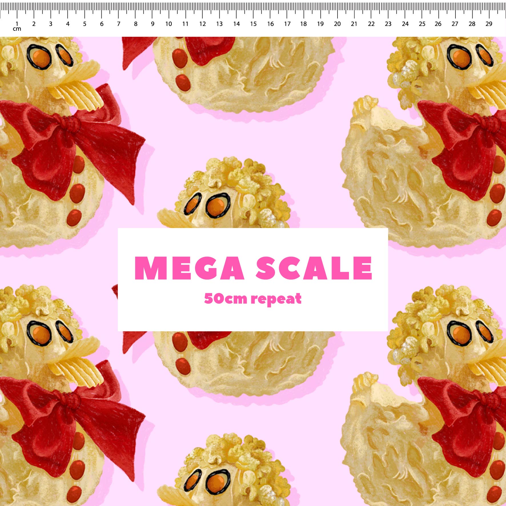 Preorder Fabric: Rubber Ducky Cake (Pink)