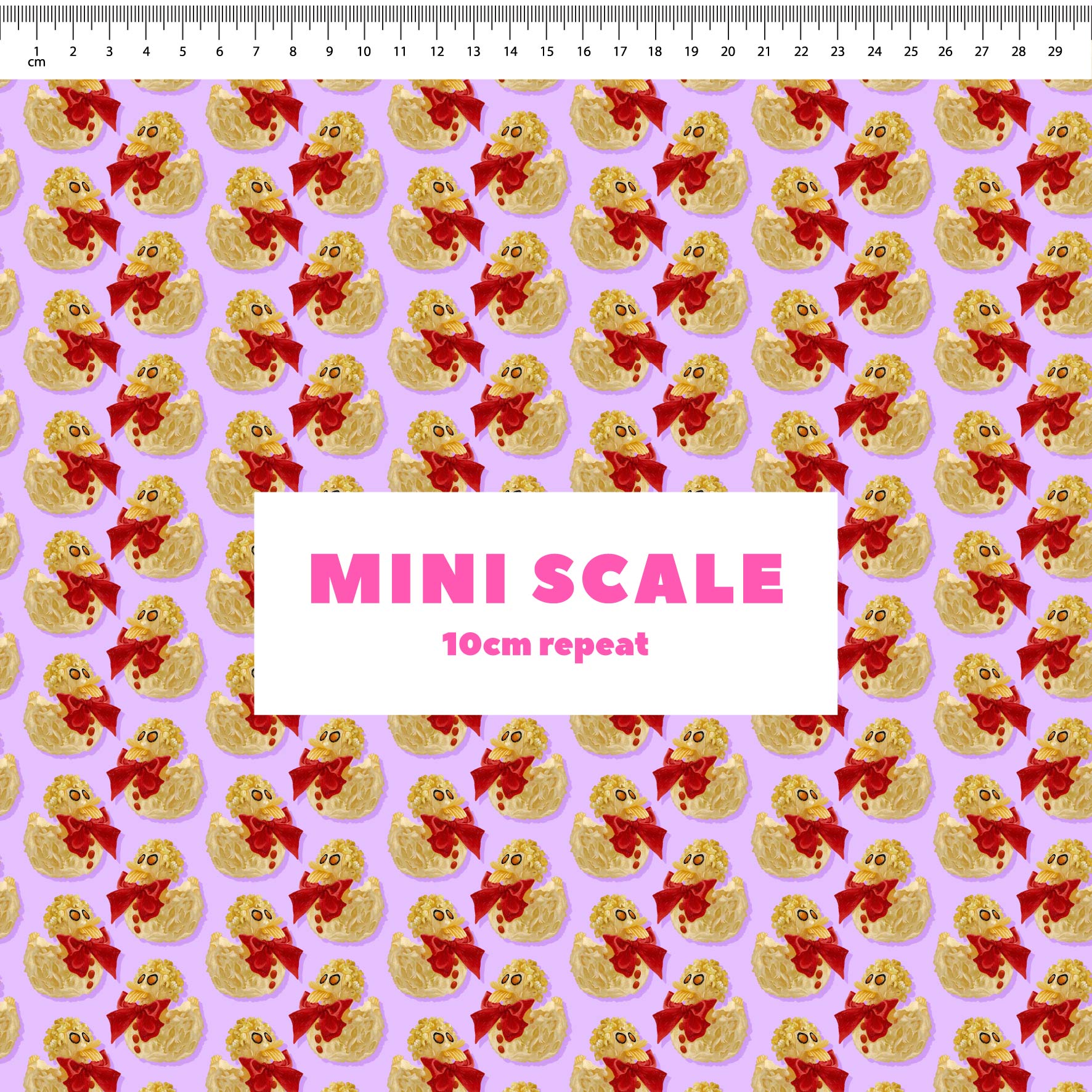 Preorder Fabric: Rubber Ducky Cake (Purple)