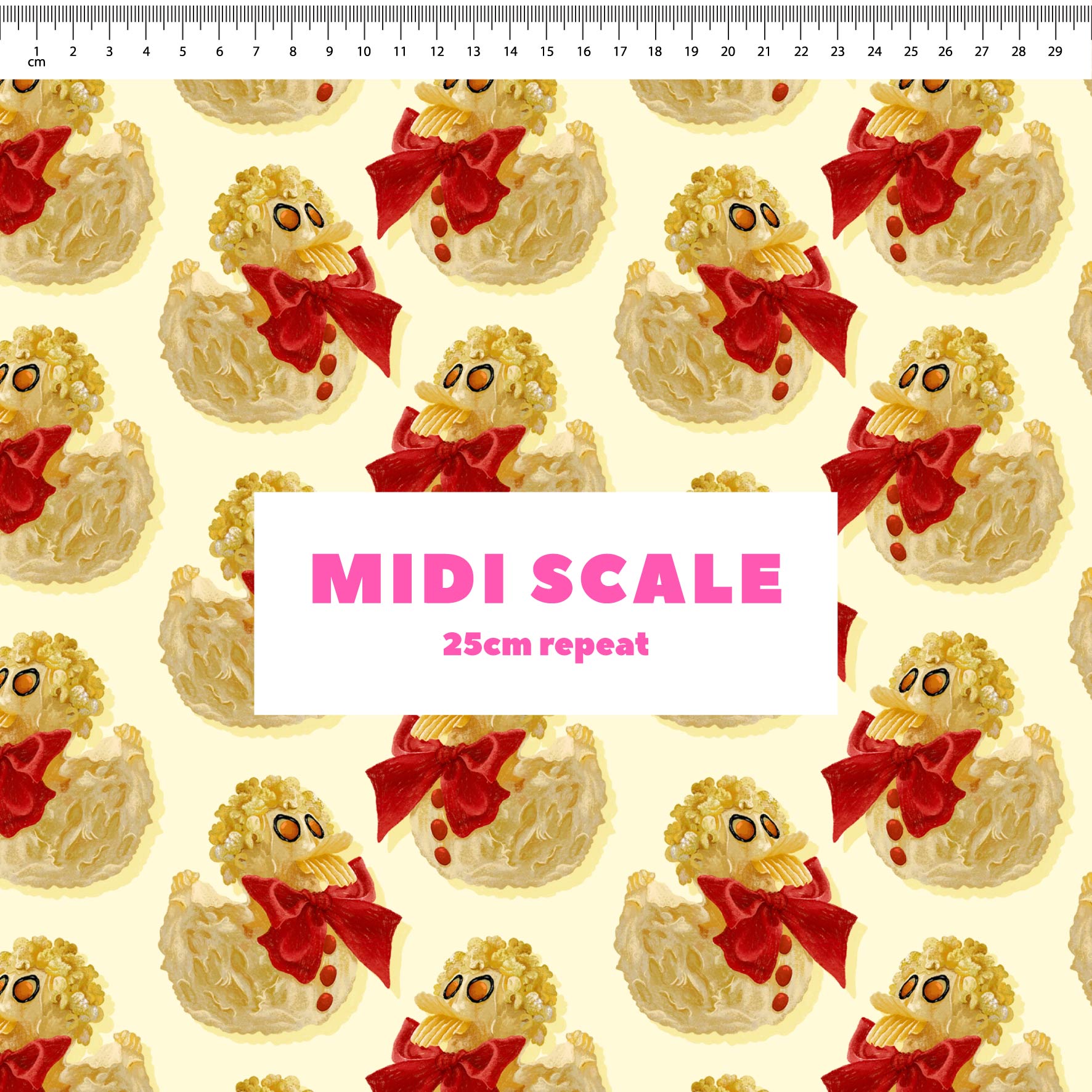 Preorder Fabric: Rubber Ducky Cake (Yellow)