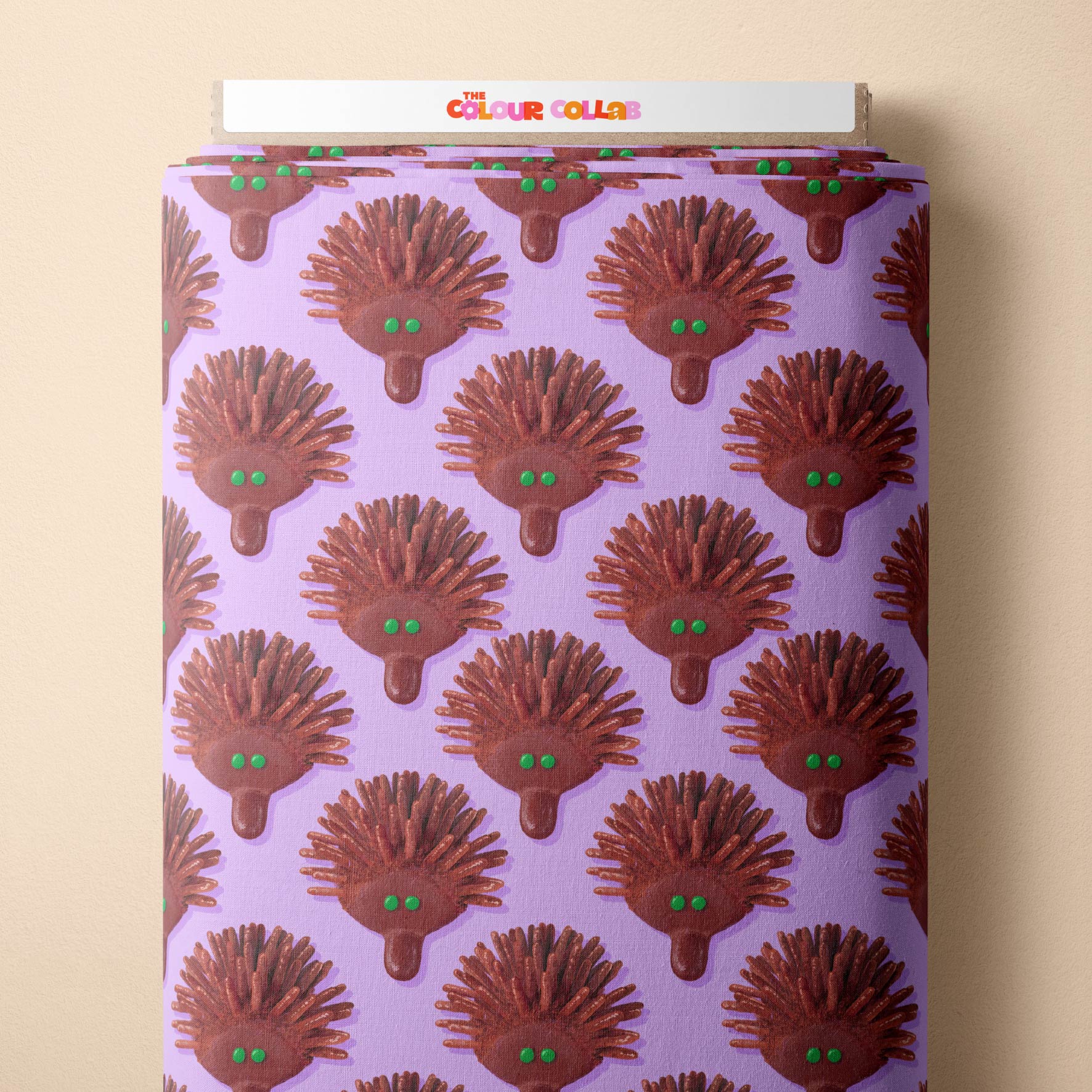 Echidna Cake (Purple) - 0.5m - Cotton Woven - Midi Scale
