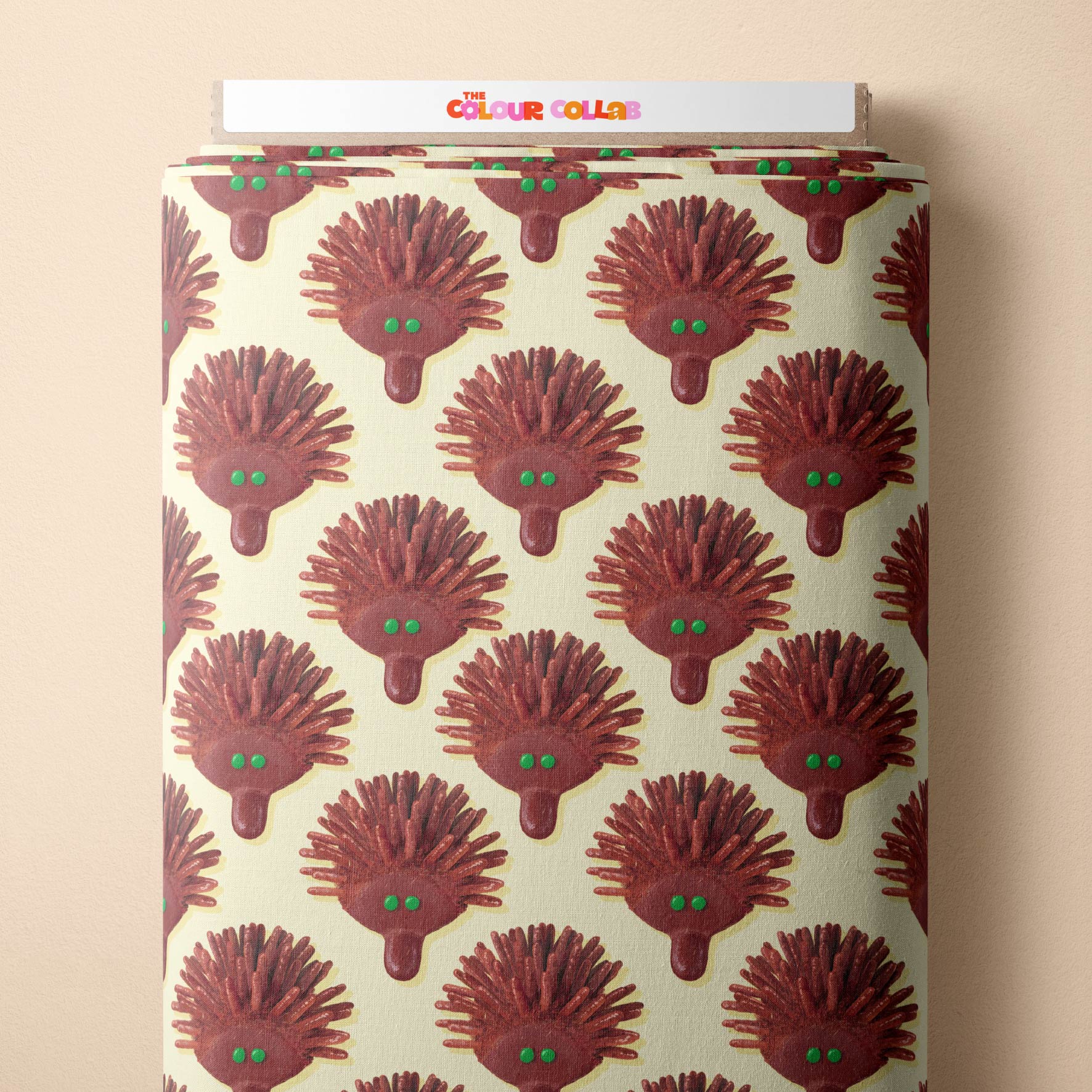 Preorder Fabric: Echidna Cake (Yellow)