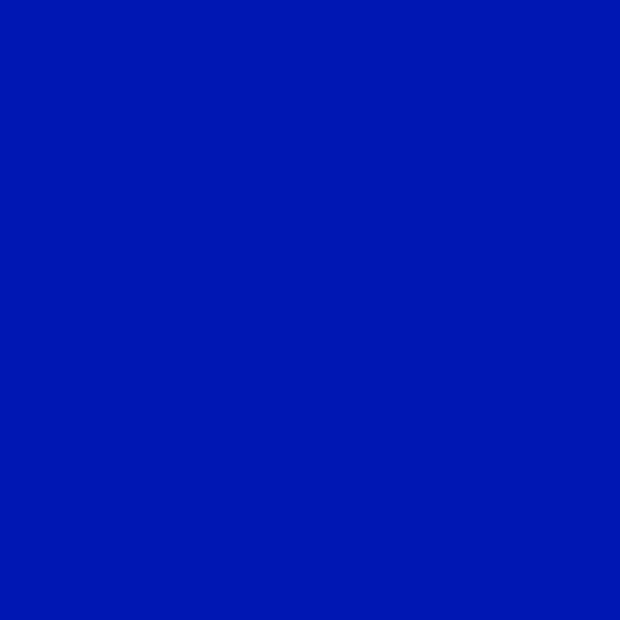 Plain Colour - Brightside (Electric Blue) printed cotton fabric by The Colour Collab in 10cm Mini Scale