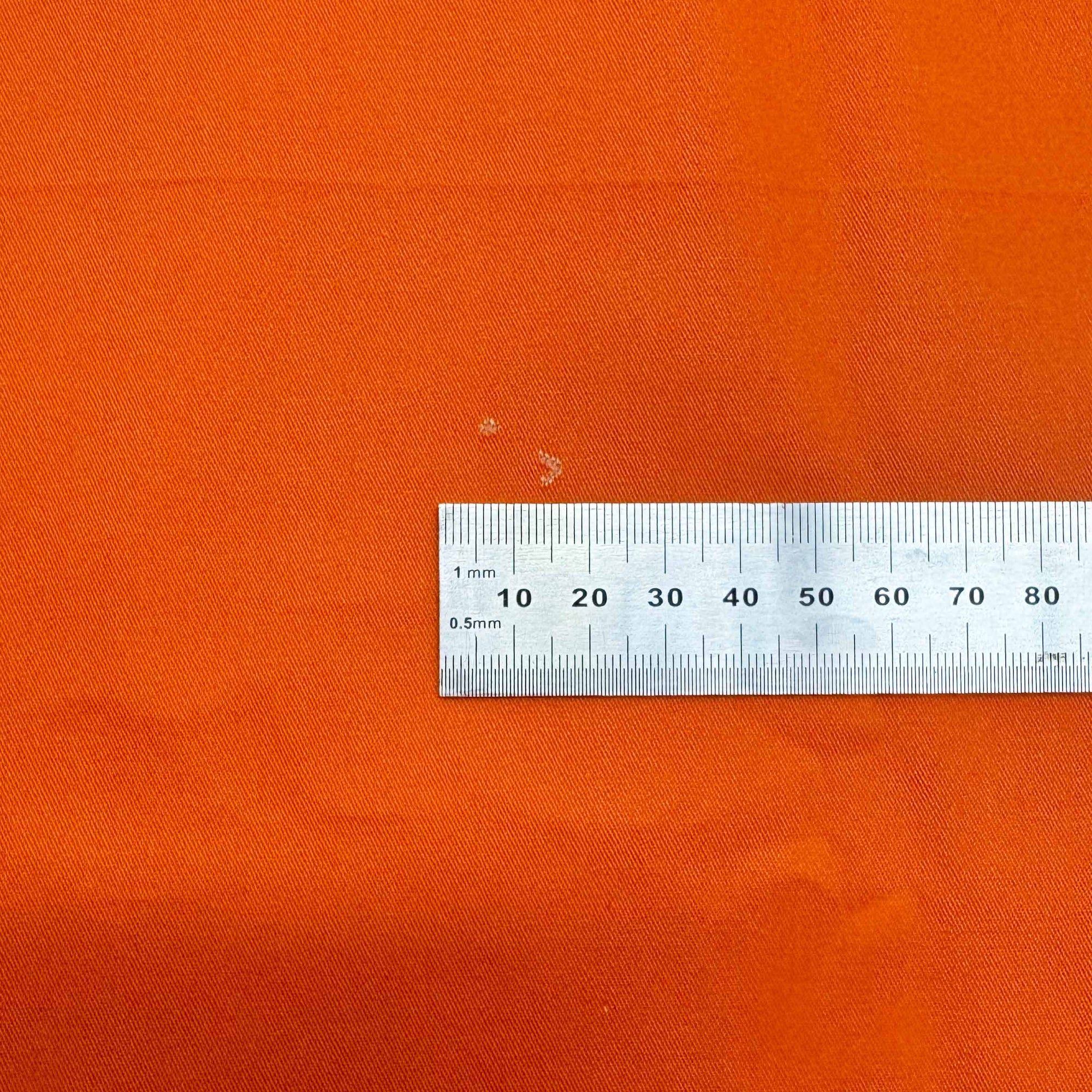 Orange - 1m - Cotton Woven - FAULTS printed cotton fabric by The Colour Collab in 10cm Mini Scale