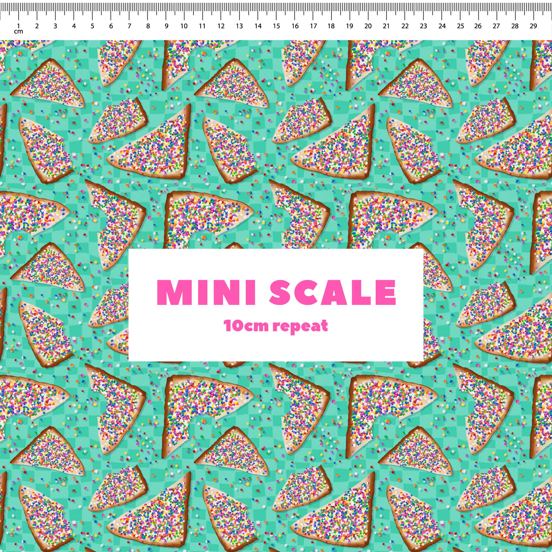 Preorder: Fairy Bread (Teal Check)
