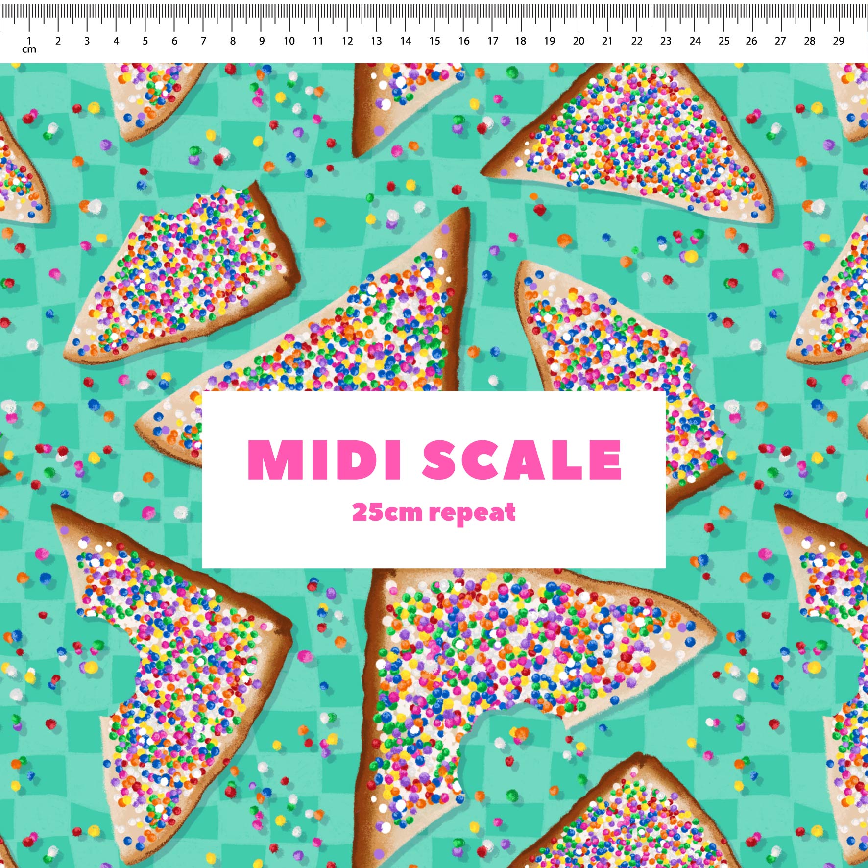 Preorder: Fairy Bread (Teal Check)