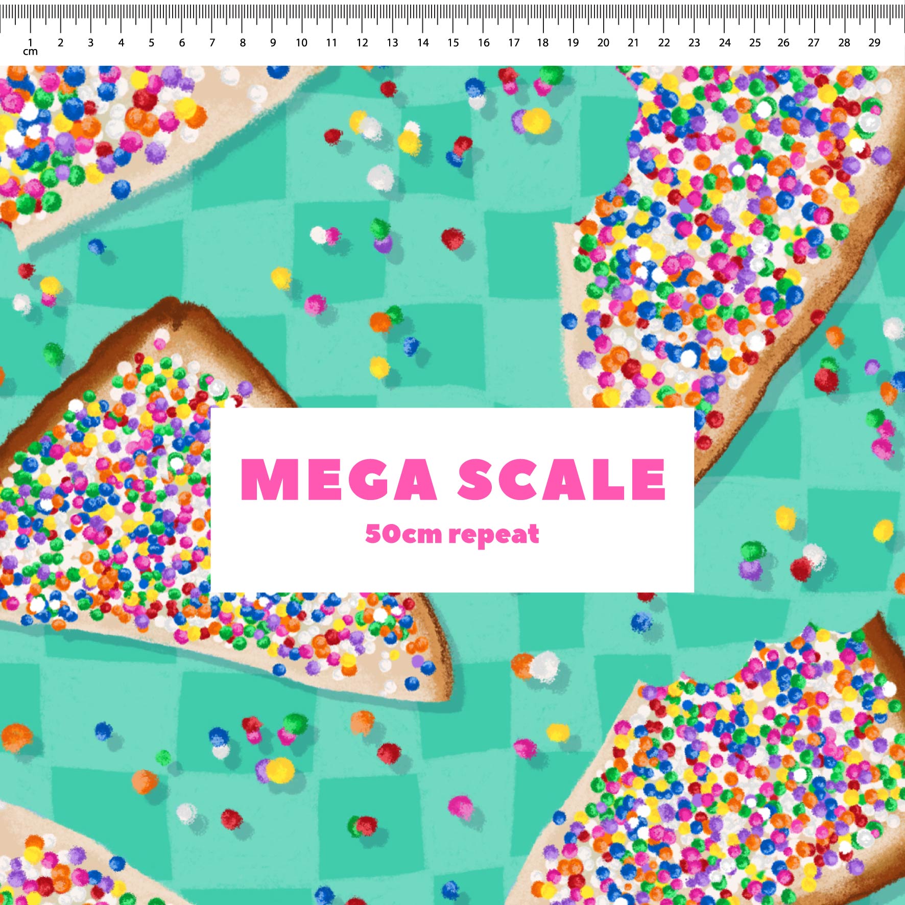 Preorder: Fairy Bread (Teal Check)