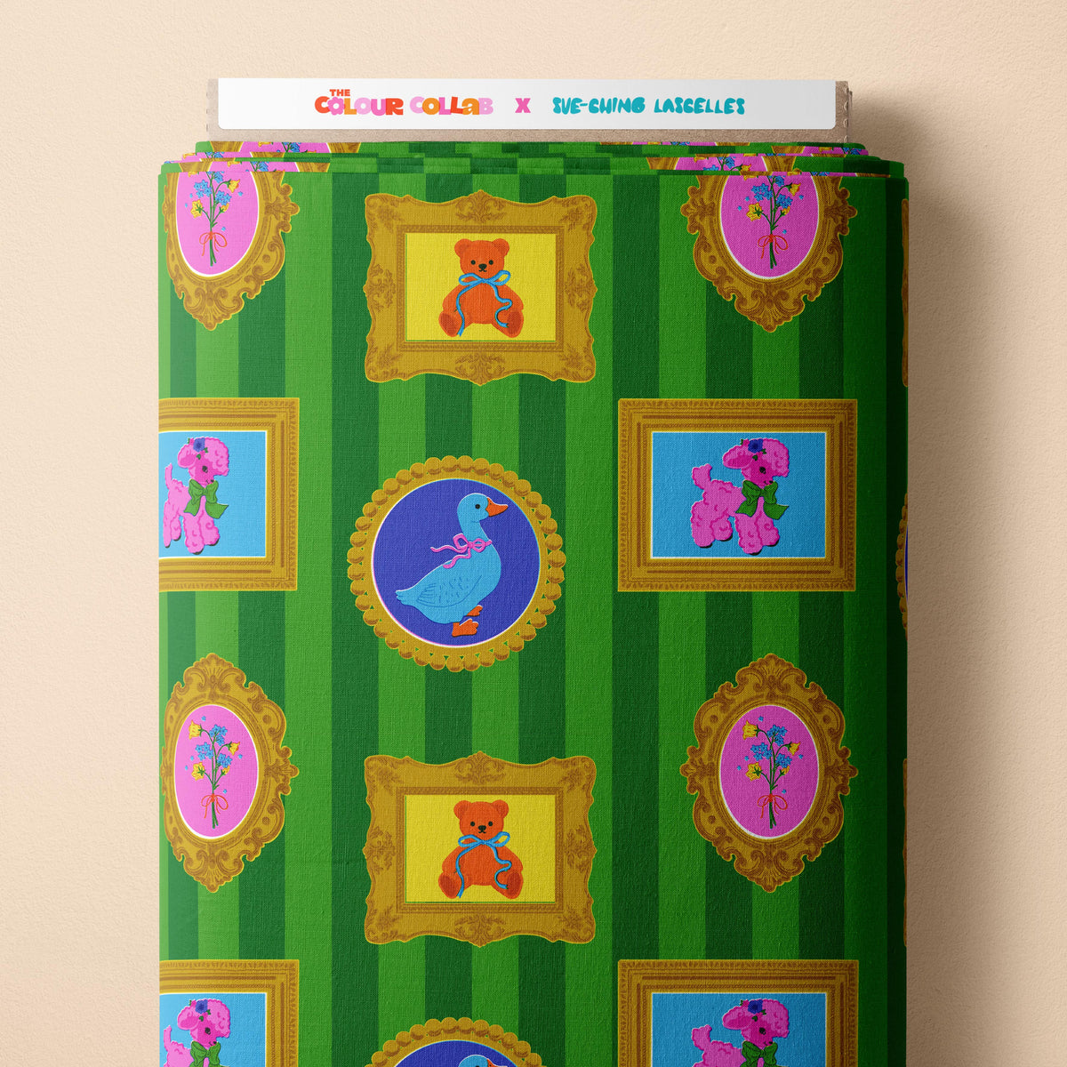 Family Portrait Preorder Fabric by Sue-Ching Lascelles