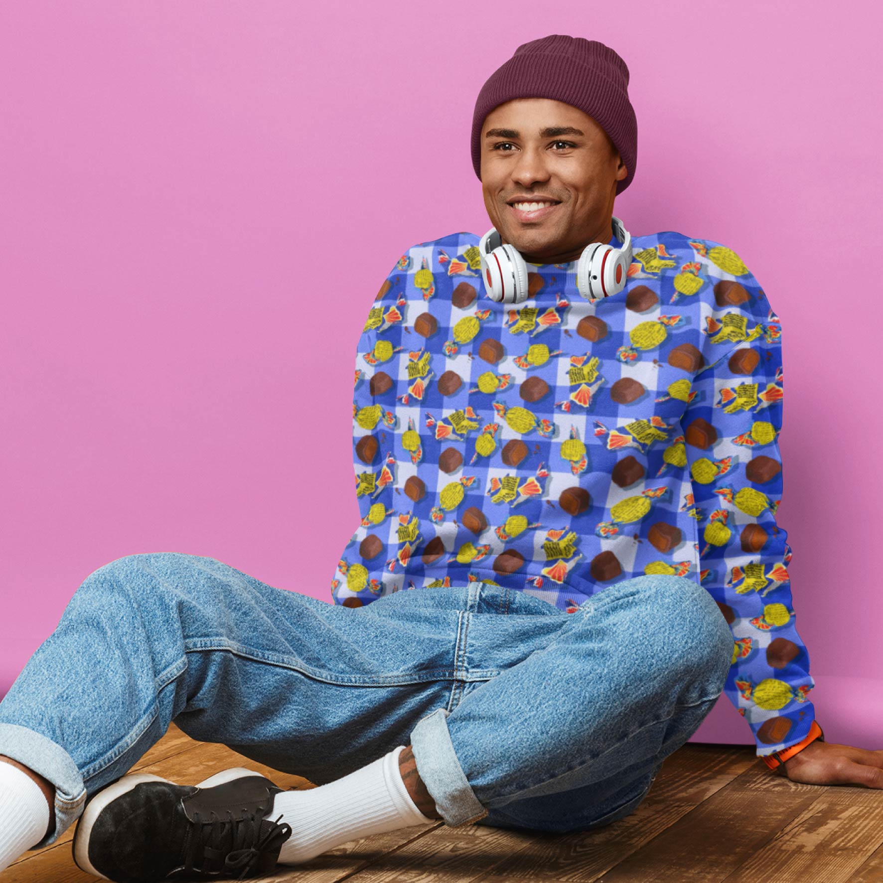 Fantales cotton fabric by The Colour Collab
