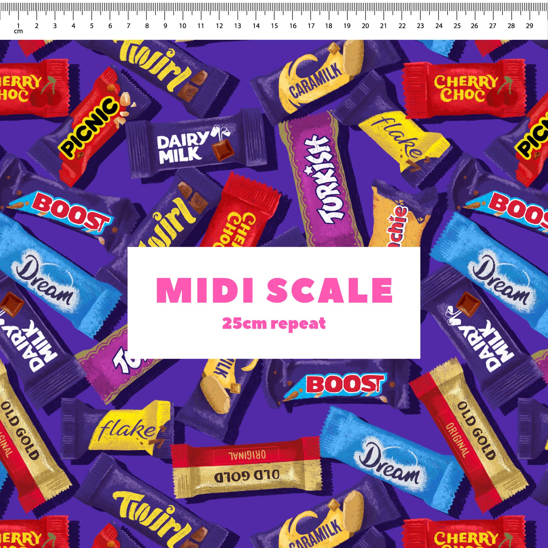 Preorder Fabric: Favourites Chocolate Box