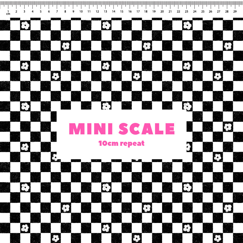 Preorder: Floral Checkers (Black)