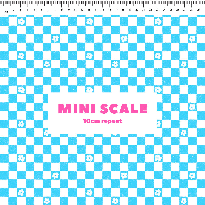 Preorder: Floral Checkers (Light Blue)