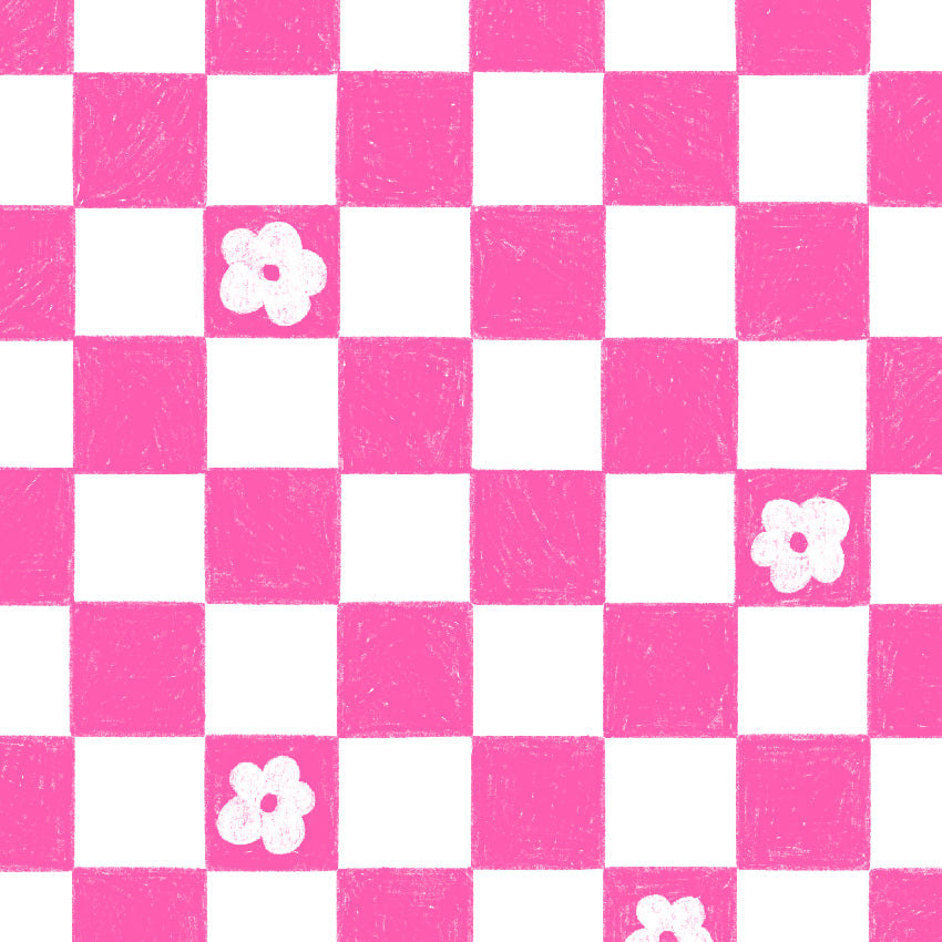 Preorder: Floral Checkers (Pink)