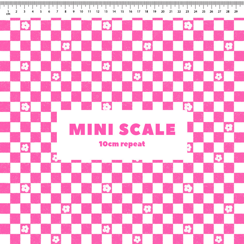 Preorder: Floral Checkers (Pink)