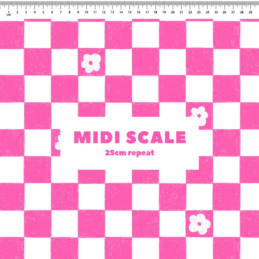 Preorder: Floral Checkers (Pink)