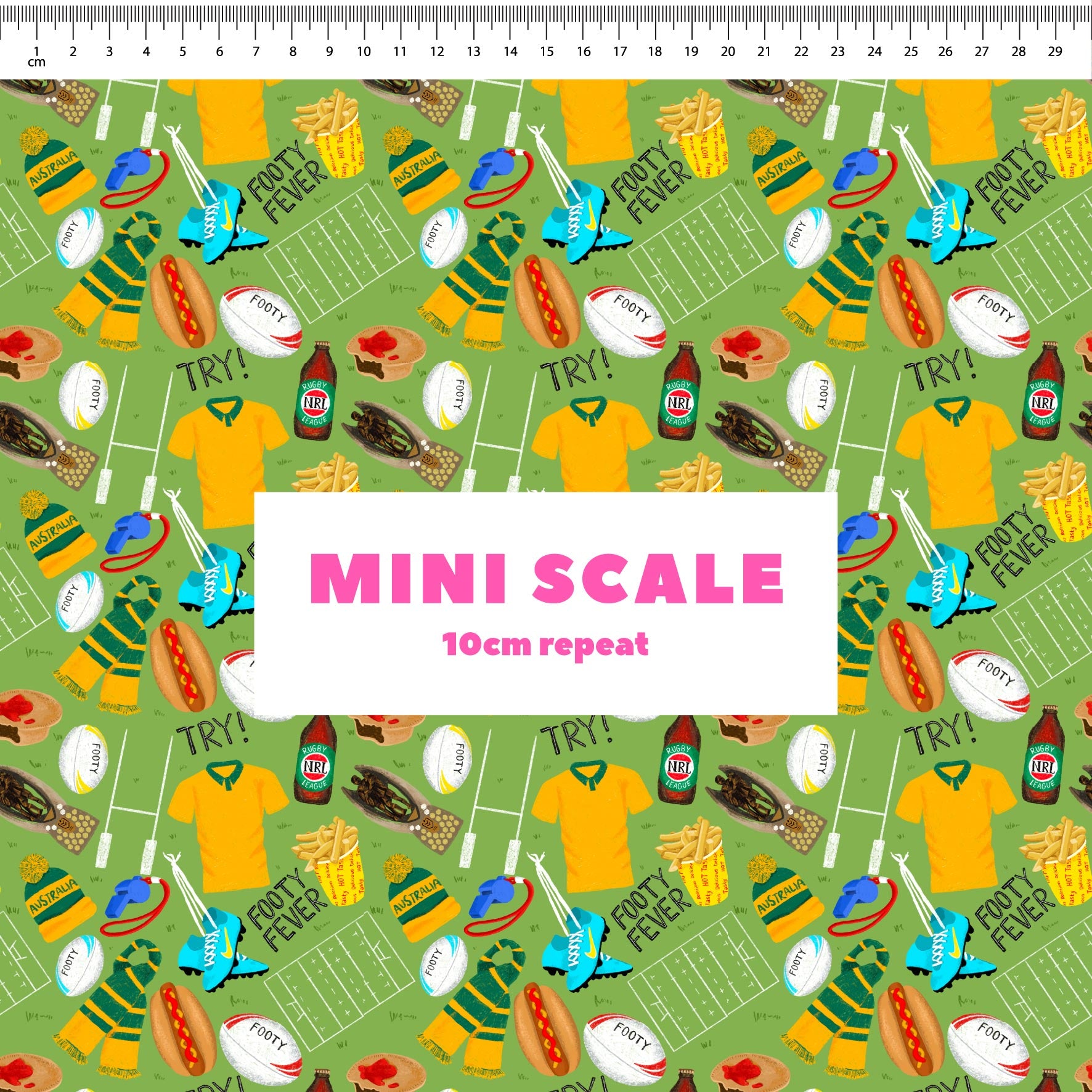 Preorder Fabric: Rugby World Cup (Wallabies)