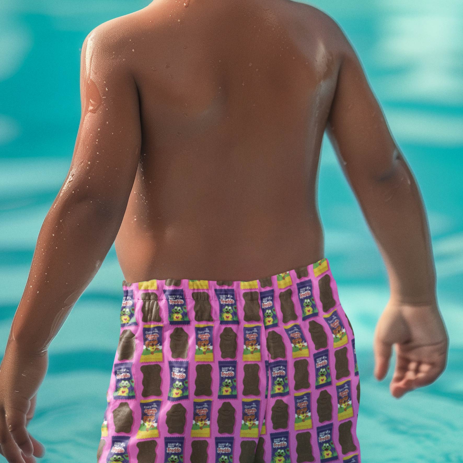 Freddo & Caramello (Pink) colourful printed fabric by The Colour Collab