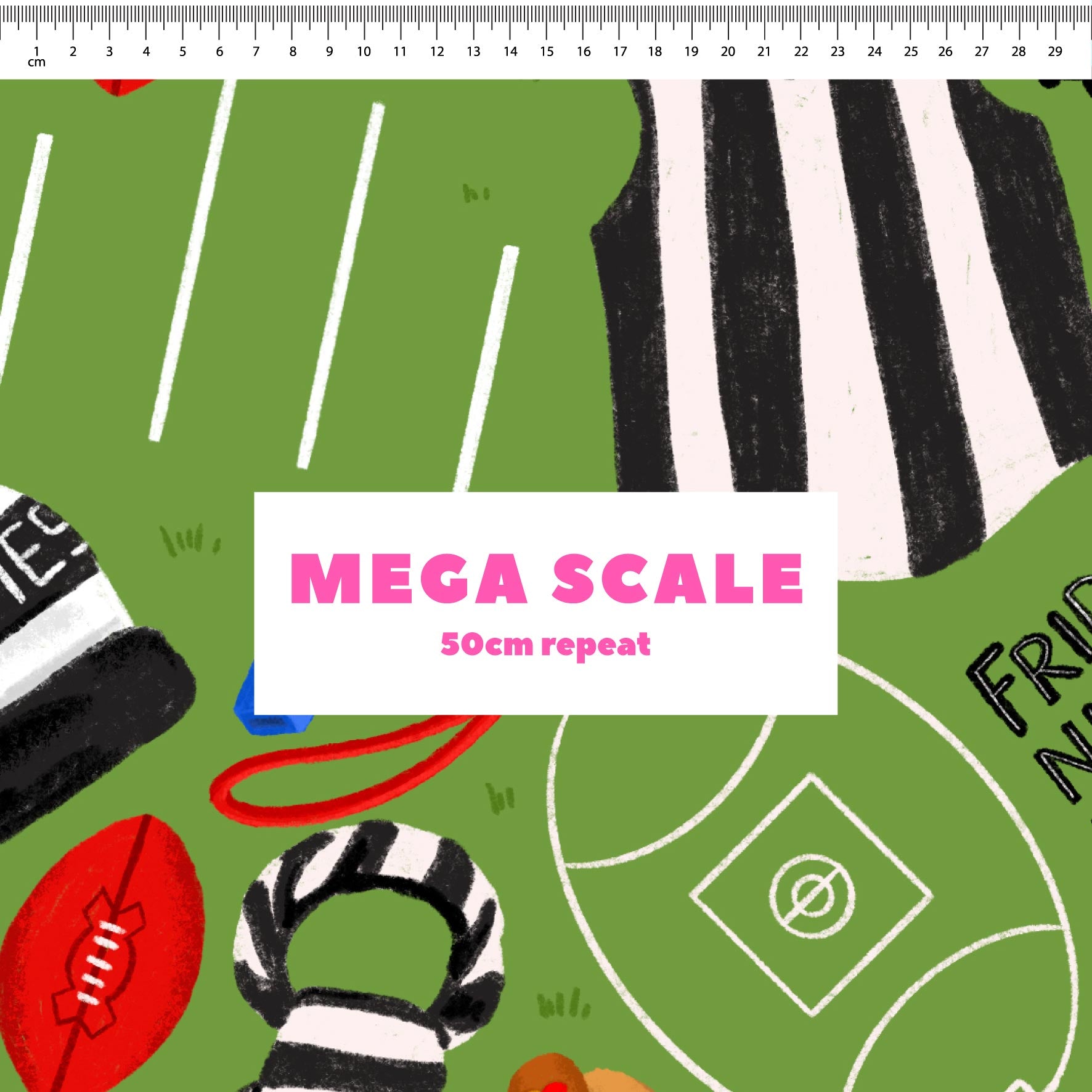 Preorder Fabric: Friday Night Footy (Magpies)