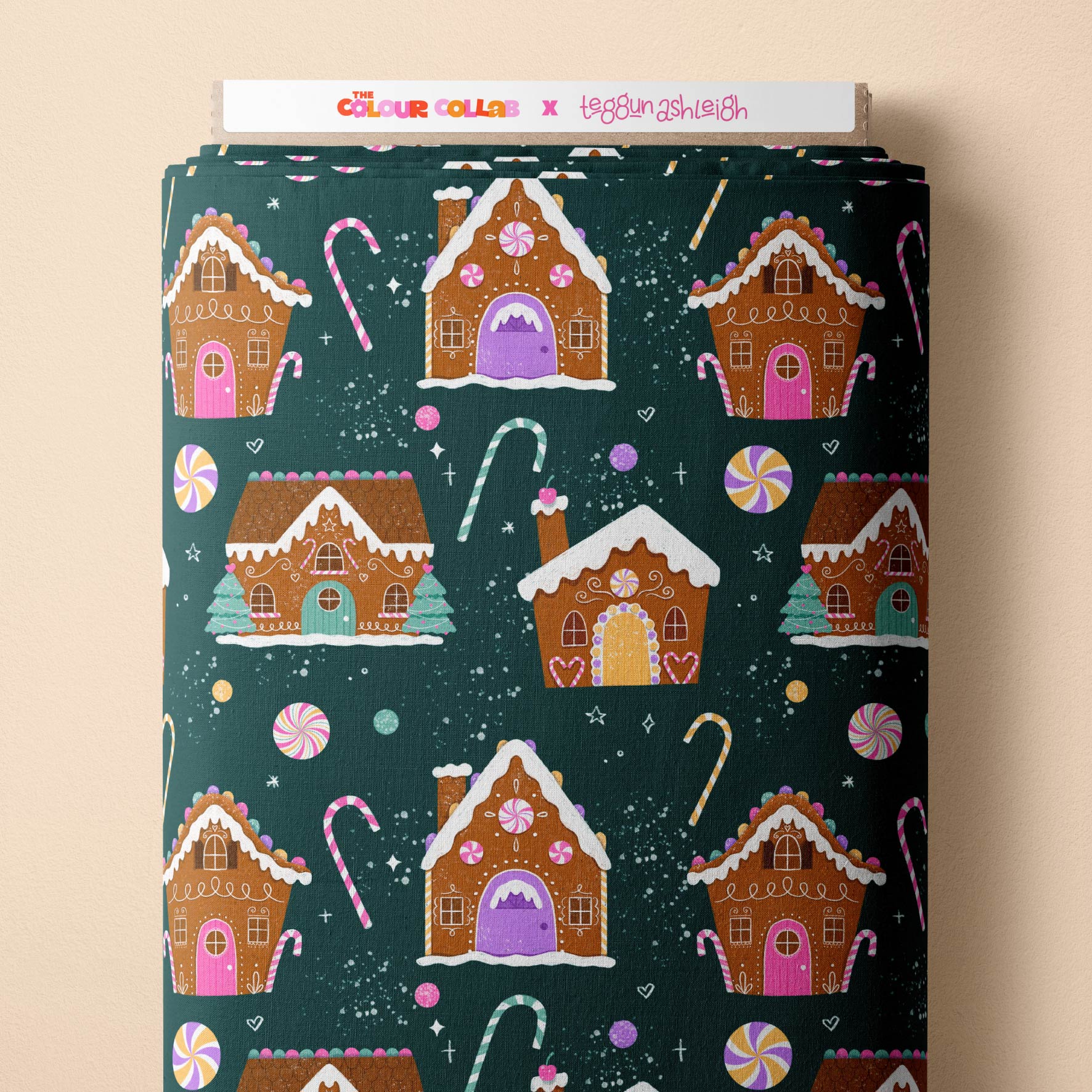 Gingerbread Houses - 1.5m - French Terry - Midi Scale