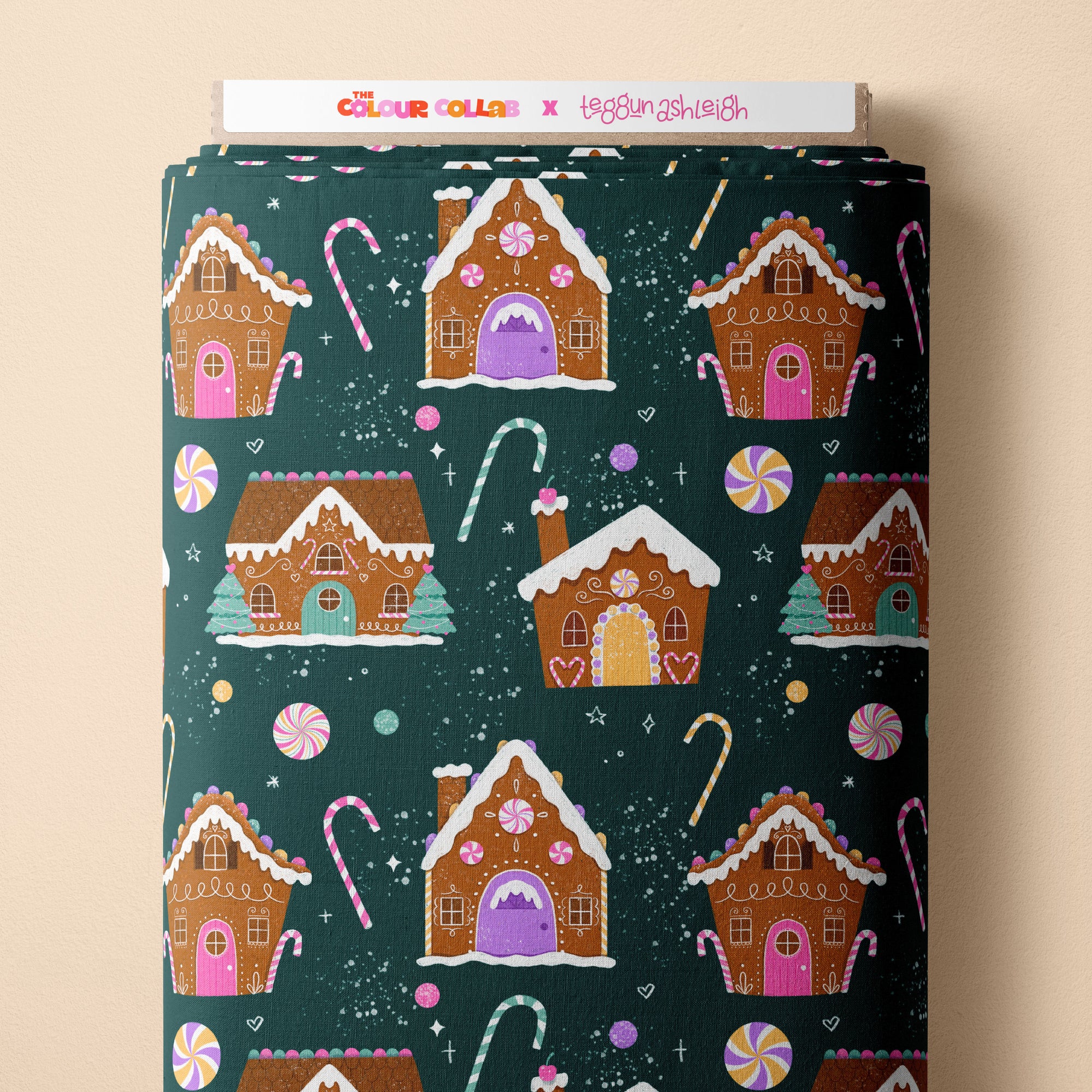 Gingerbread Houses Preorder Fabric